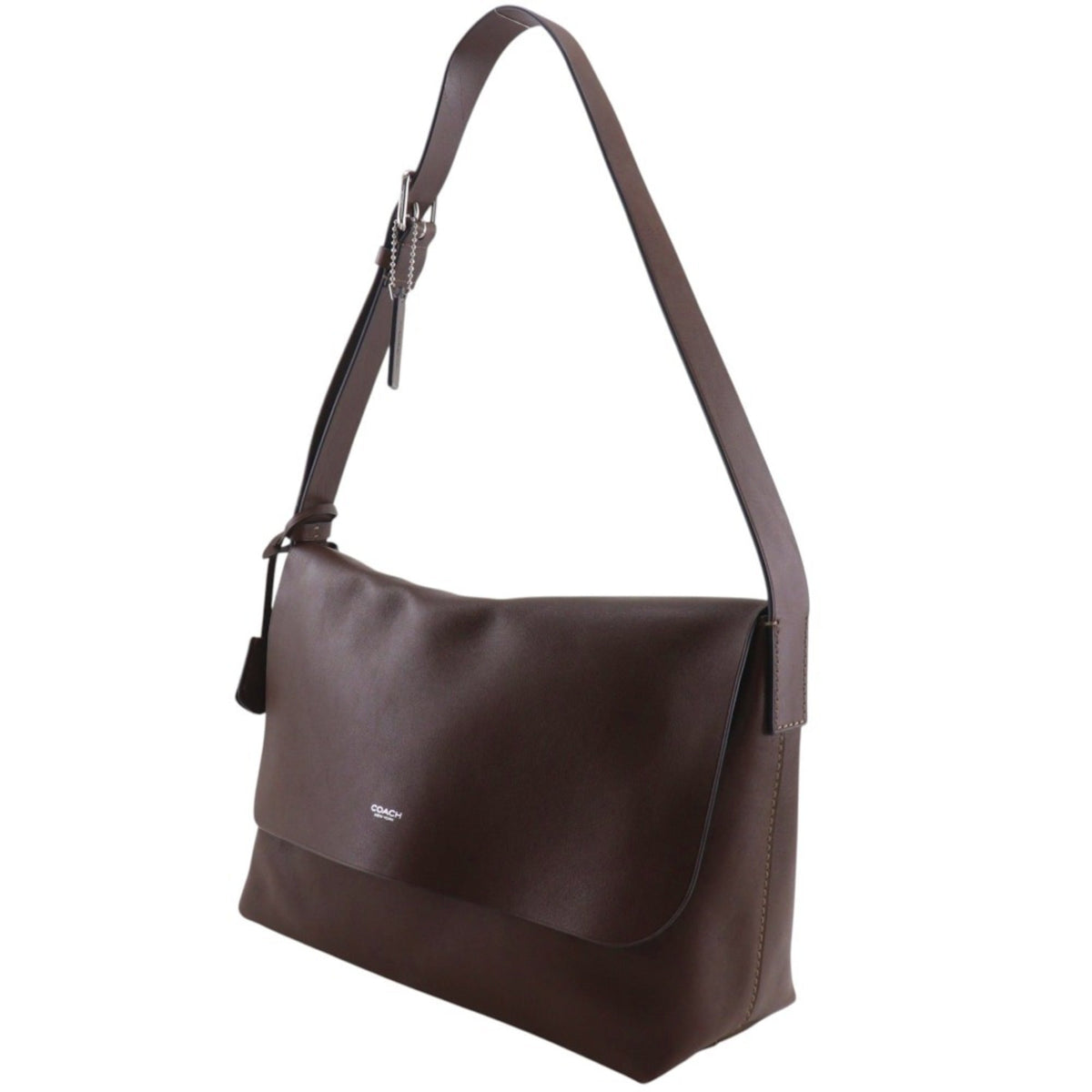 Coach Brown Leather Messenger Bag (Pre-Owned)
