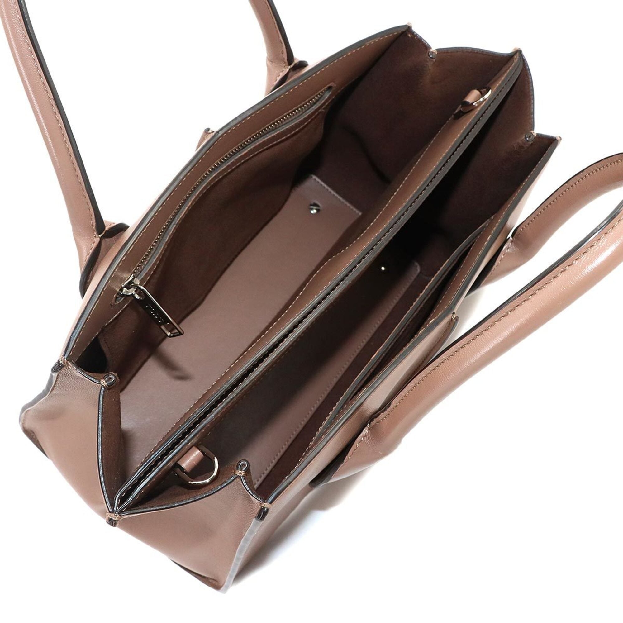 Tod's Brown Leather Handbag (Pre-Owned)