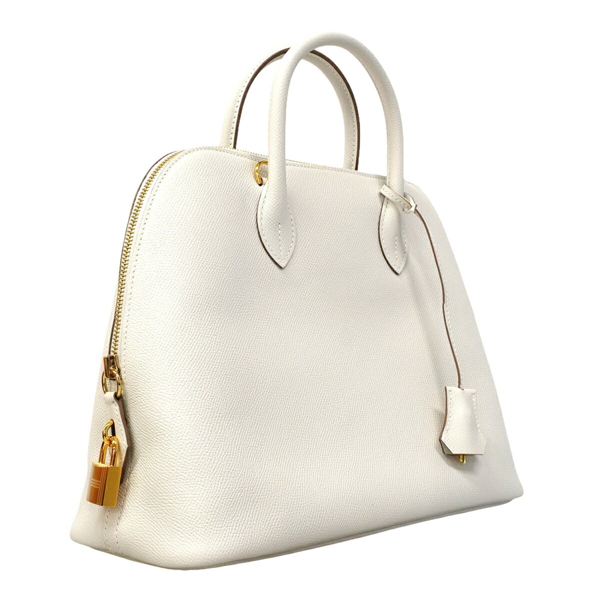 Hermes White Epsom Leather Handbag (Pre-Owned)