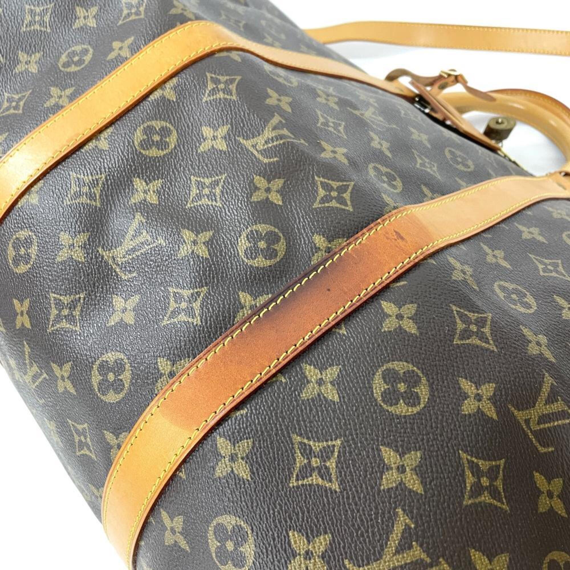 Louis Vuitton Brown Monogram Canvas Boston Bag (Pre-Owned)