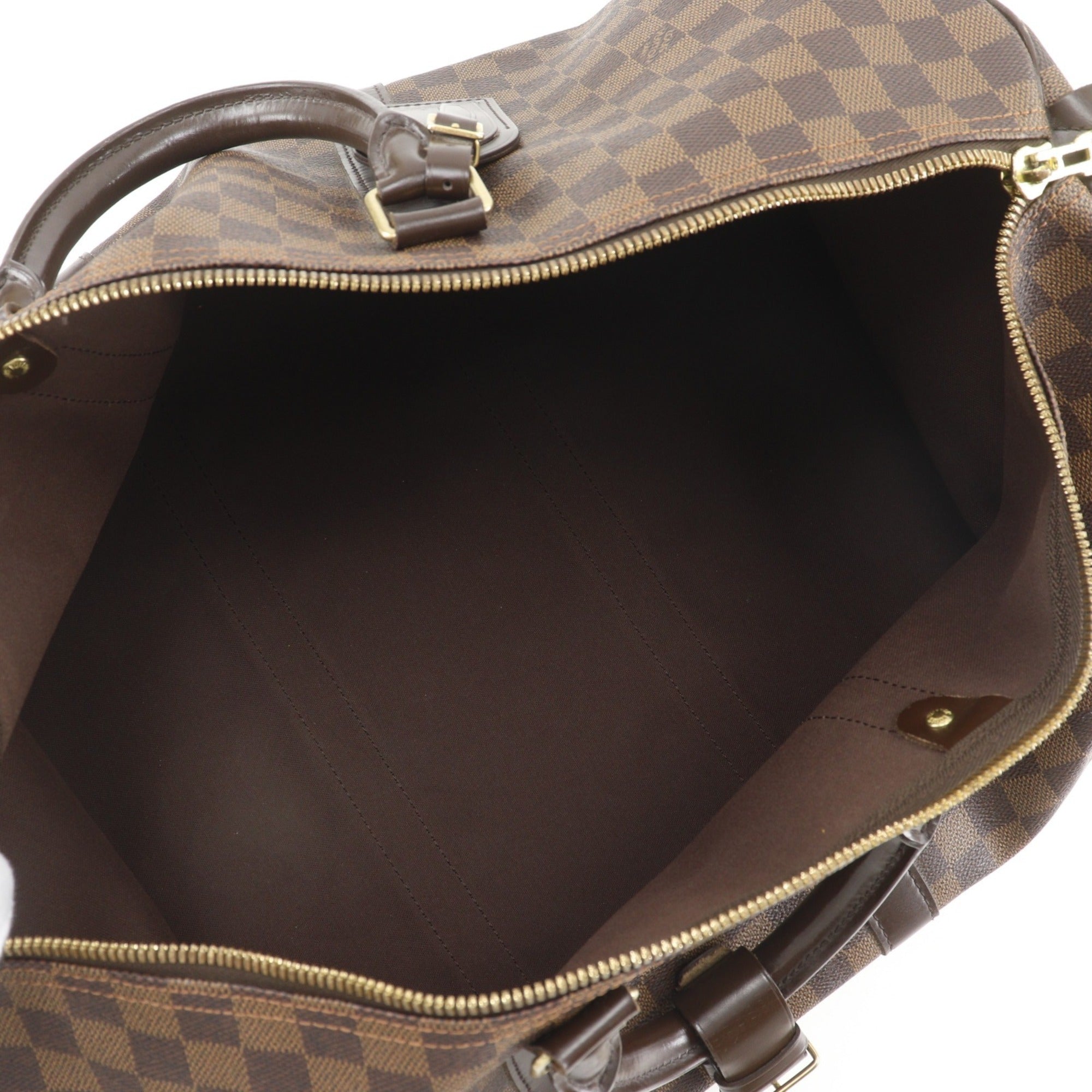 Louis Vuitton Damier Brown Damier Canvas Boston Bag (Pre-Owned)