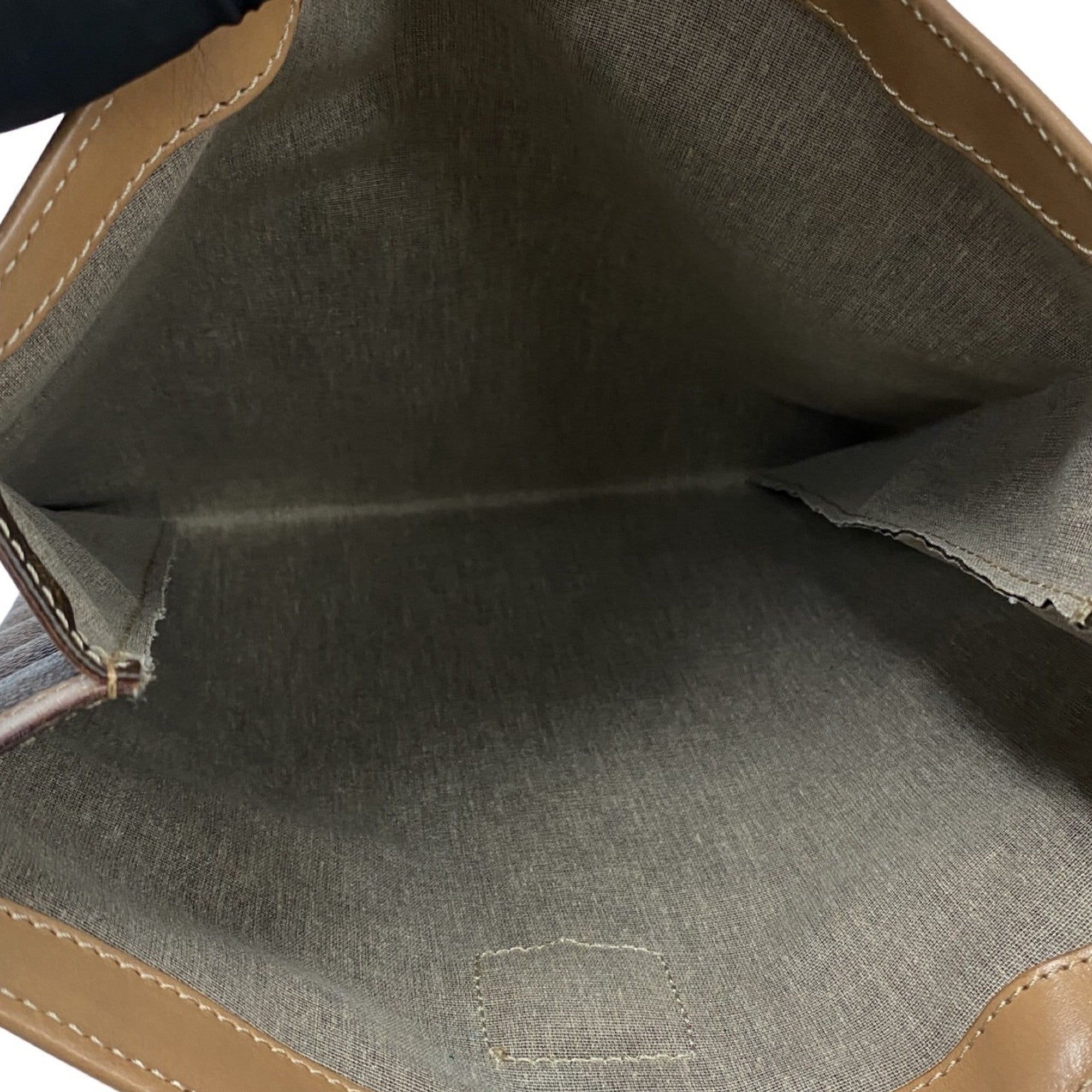 Celine Beige Brown Leather Pvc Handbag Tote Bag (Pre-Owned)