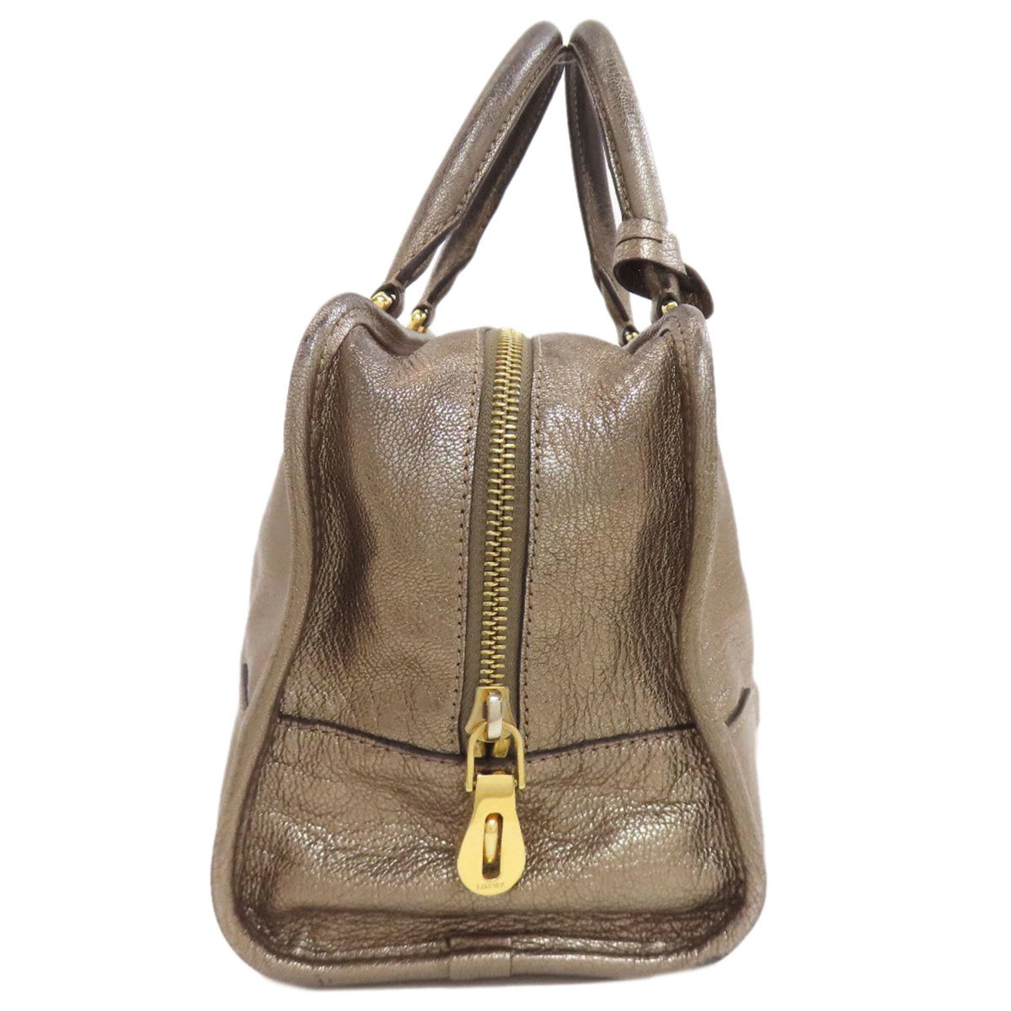 Loewe Gold Leather Handbag (Pre-Owned)