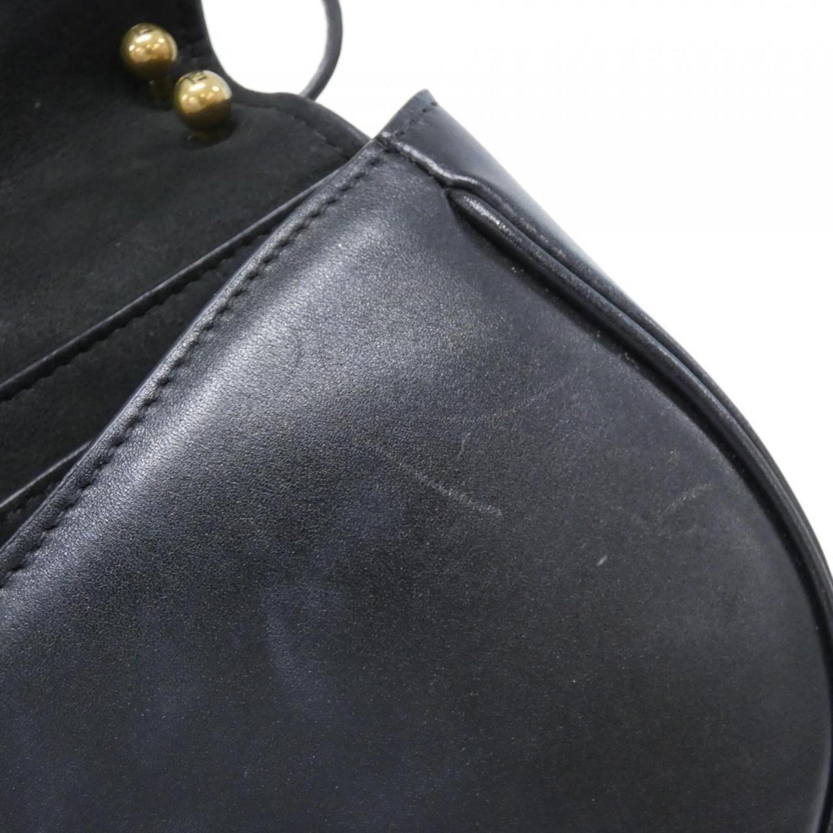 Fendi Black Leather Shoulder Bag (Pre-Owned)