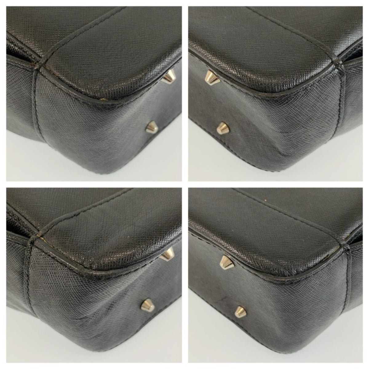 Burberry Black Leather Shoulder Bag Tote Bag (Pre-Owned)