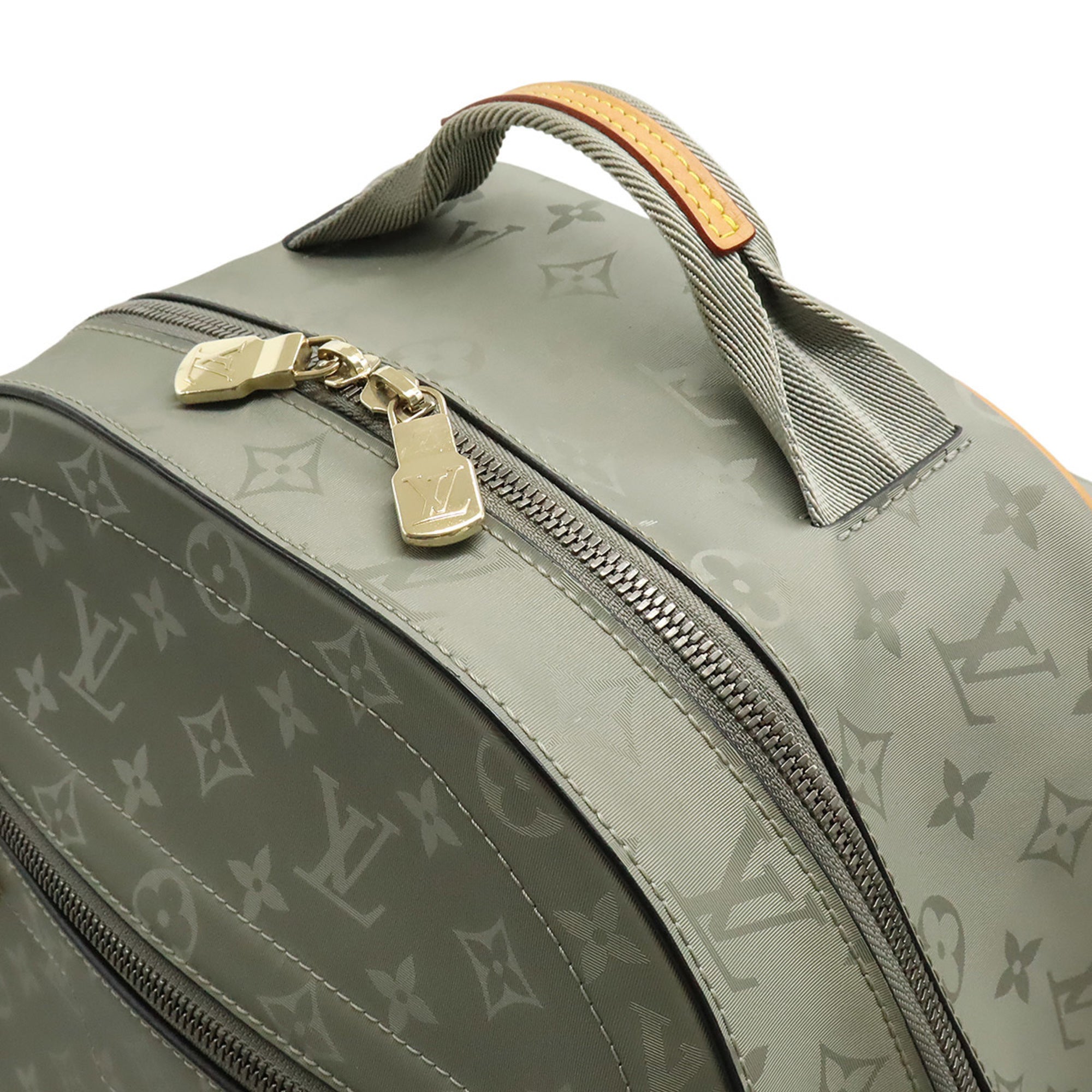 Louis Vuitton Gray Canvas Backpack (Pre-Owned)