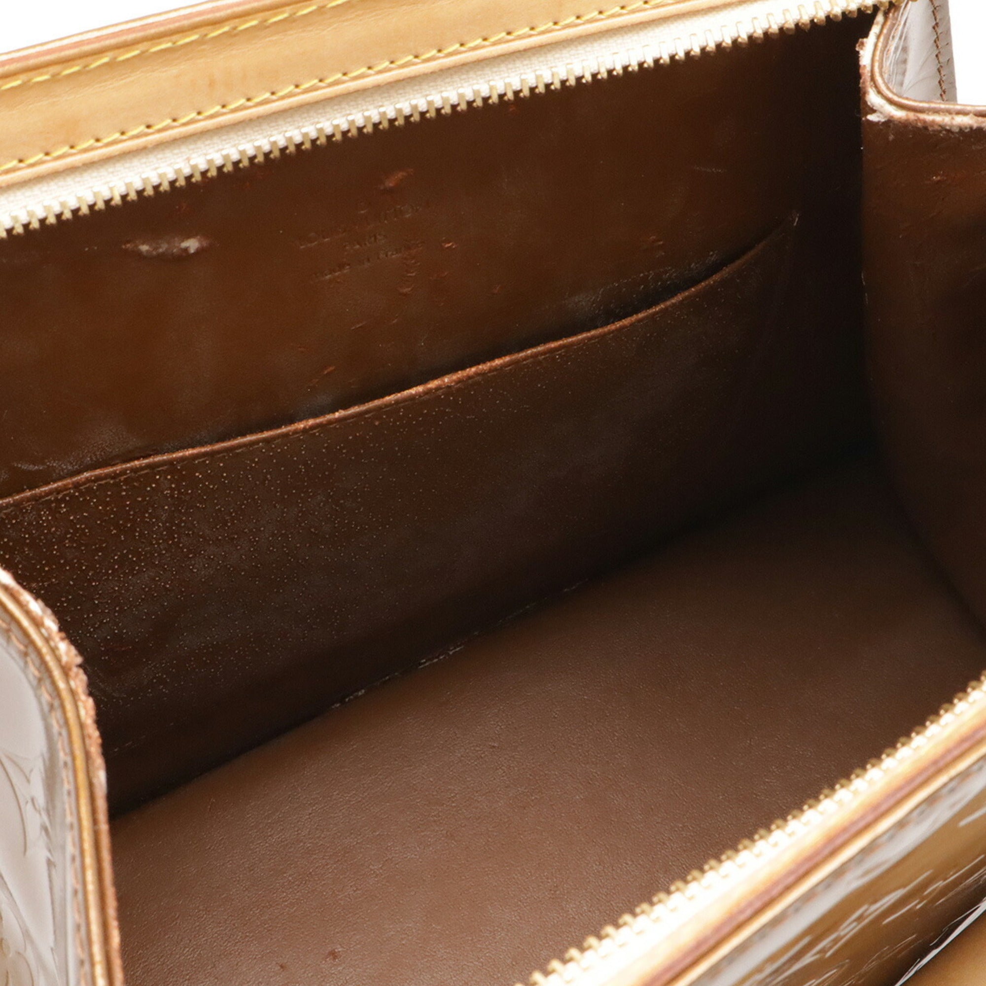 Louis Vuitton Bronze Leather Handbag (Pre-Owned)