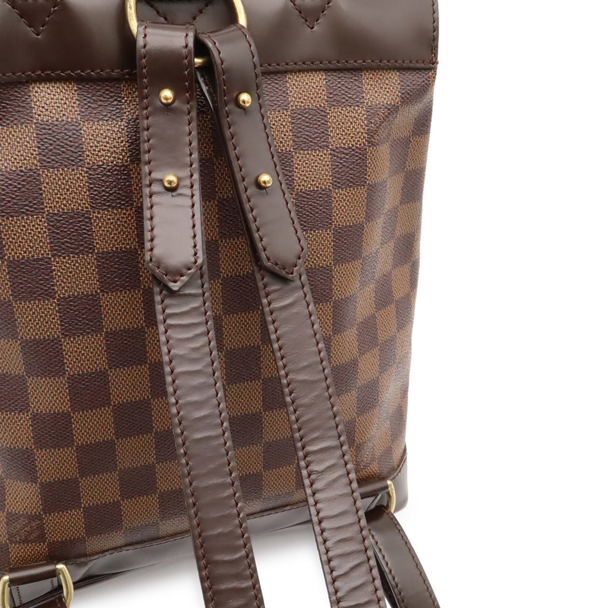 Louis Vuitton Brown Pvc Coated Canvas Damier Canvas Backpack Shoulder Bag (Pre-Owned)