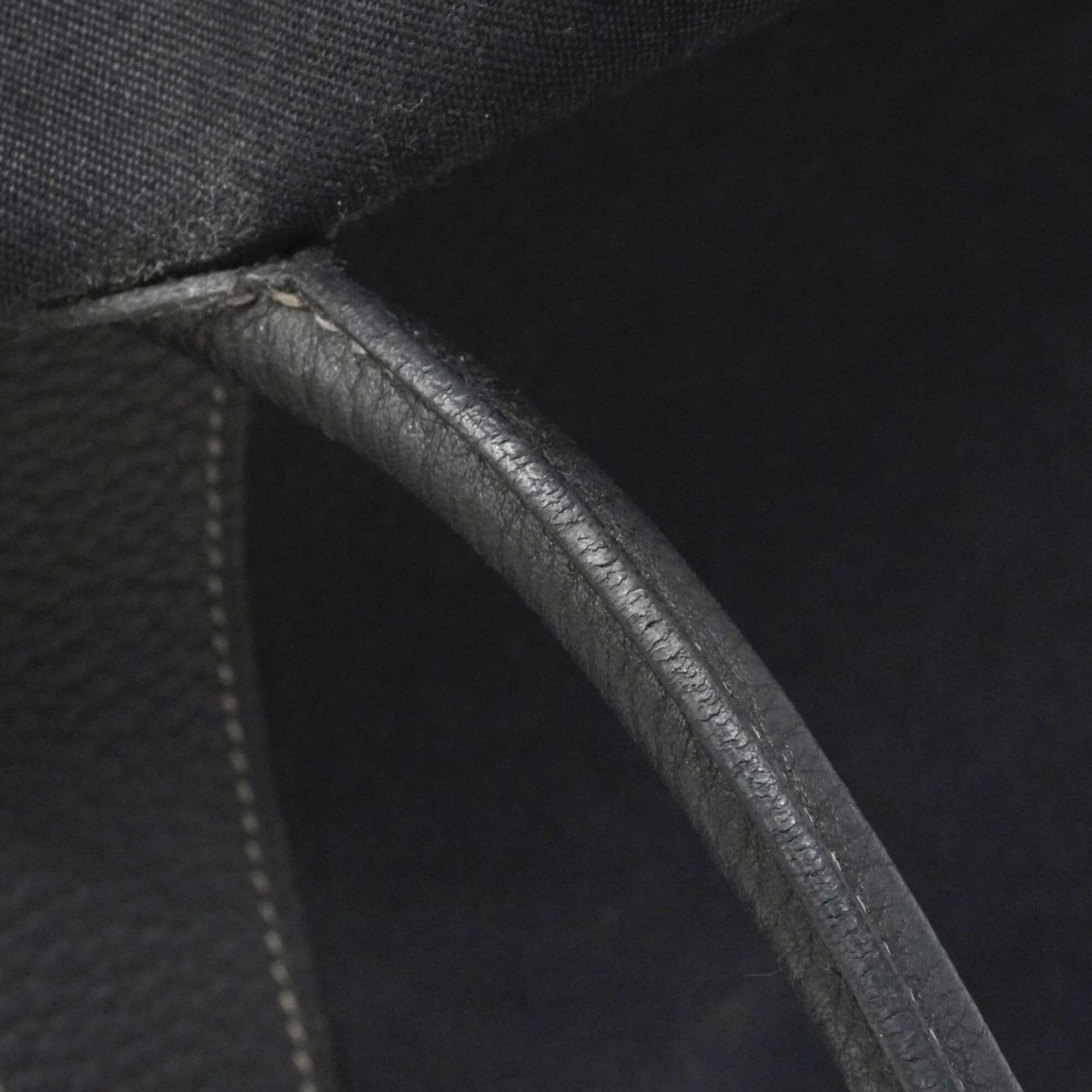Hermes Black Toile Officier Tote Bag (Pre-Owned)
