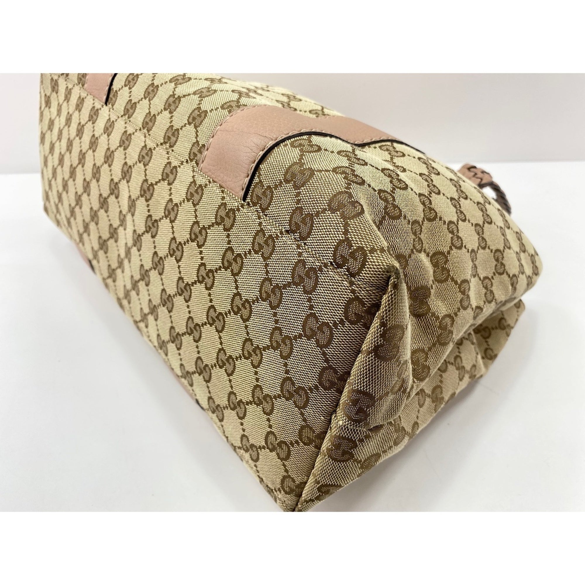 Gucci Beige Pink Tote Bag (Pre-Owned)