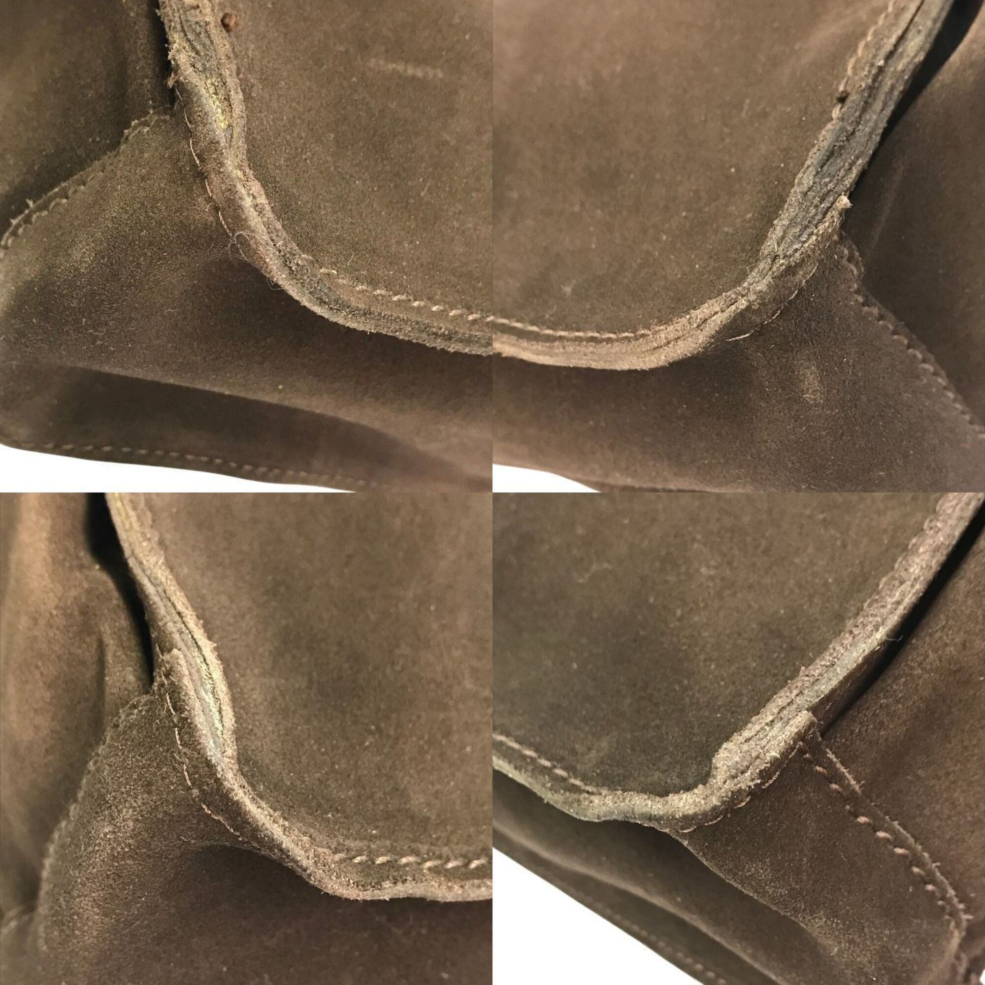 Dolce & Gabbana Brown Suede Leather Tote Bag (Pre-Owned)
