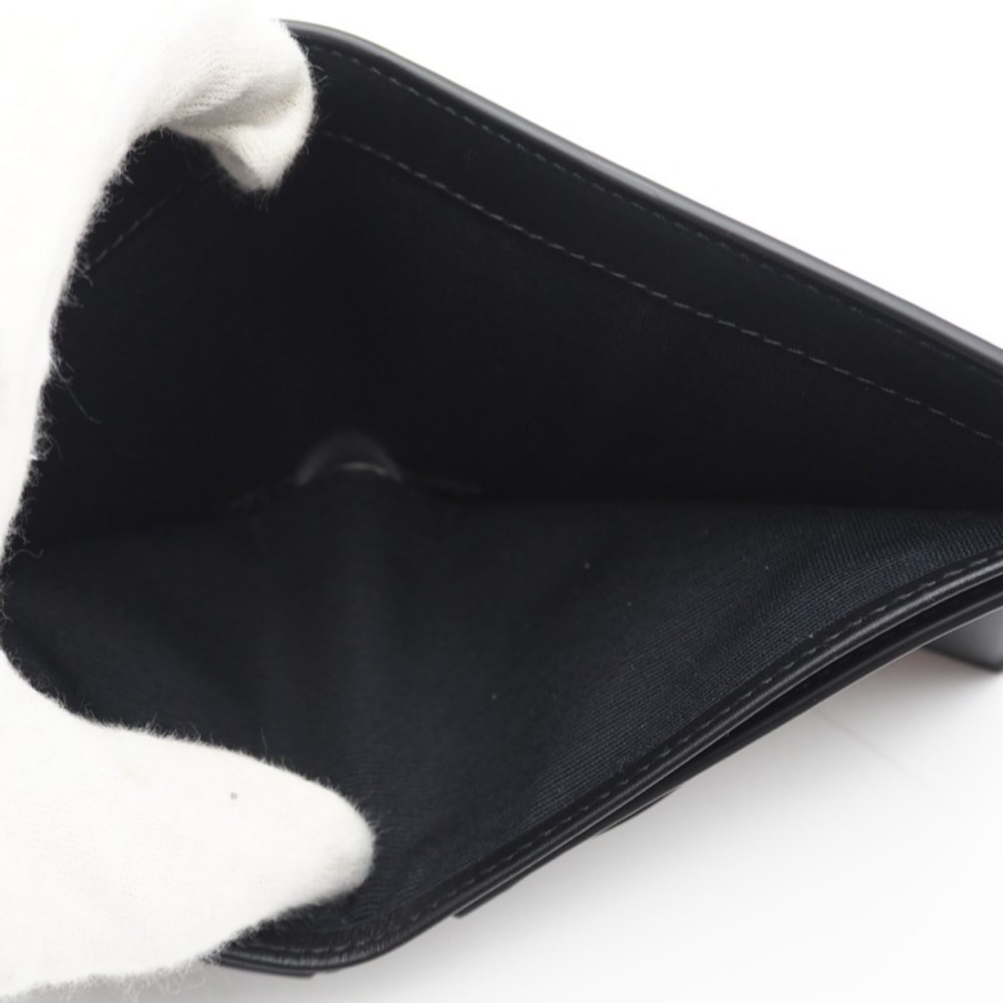 Celine Black Leather Wallet (Bi-Fold) (Pre-Owned)