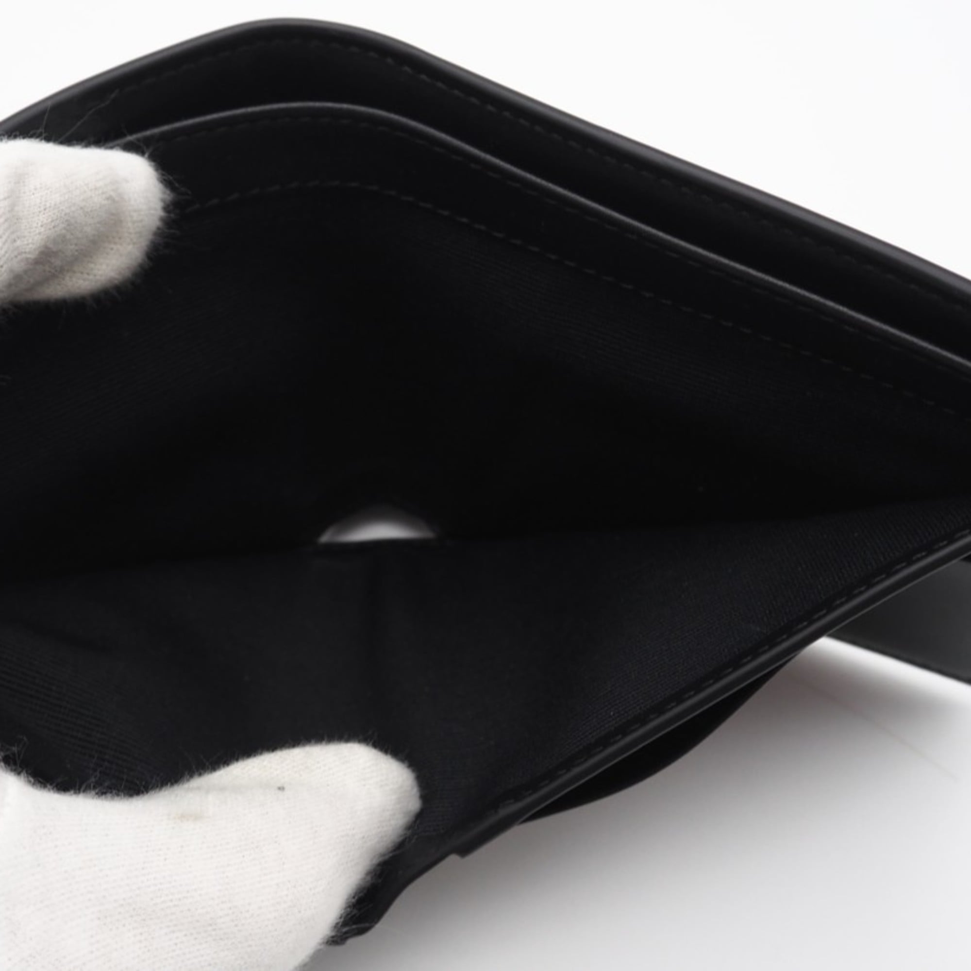 Celine Black Leather Wallet (Bi-Fold) (Pre-Owned)