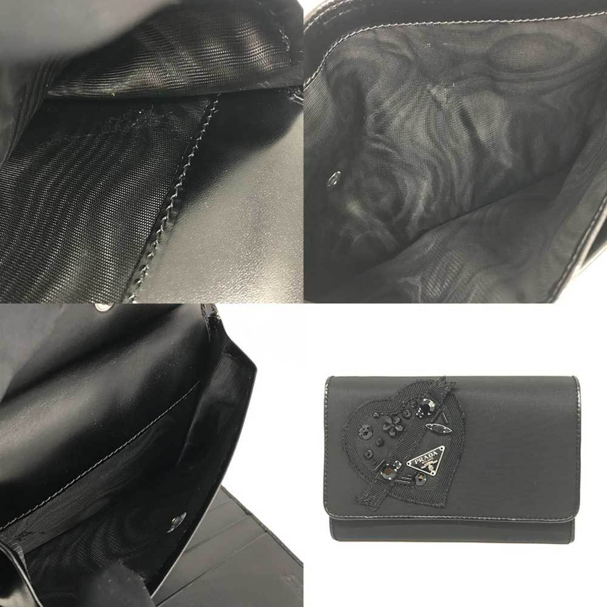 Prada Black Nylon Wallet (Bi-Fold) (Pre-Owned)