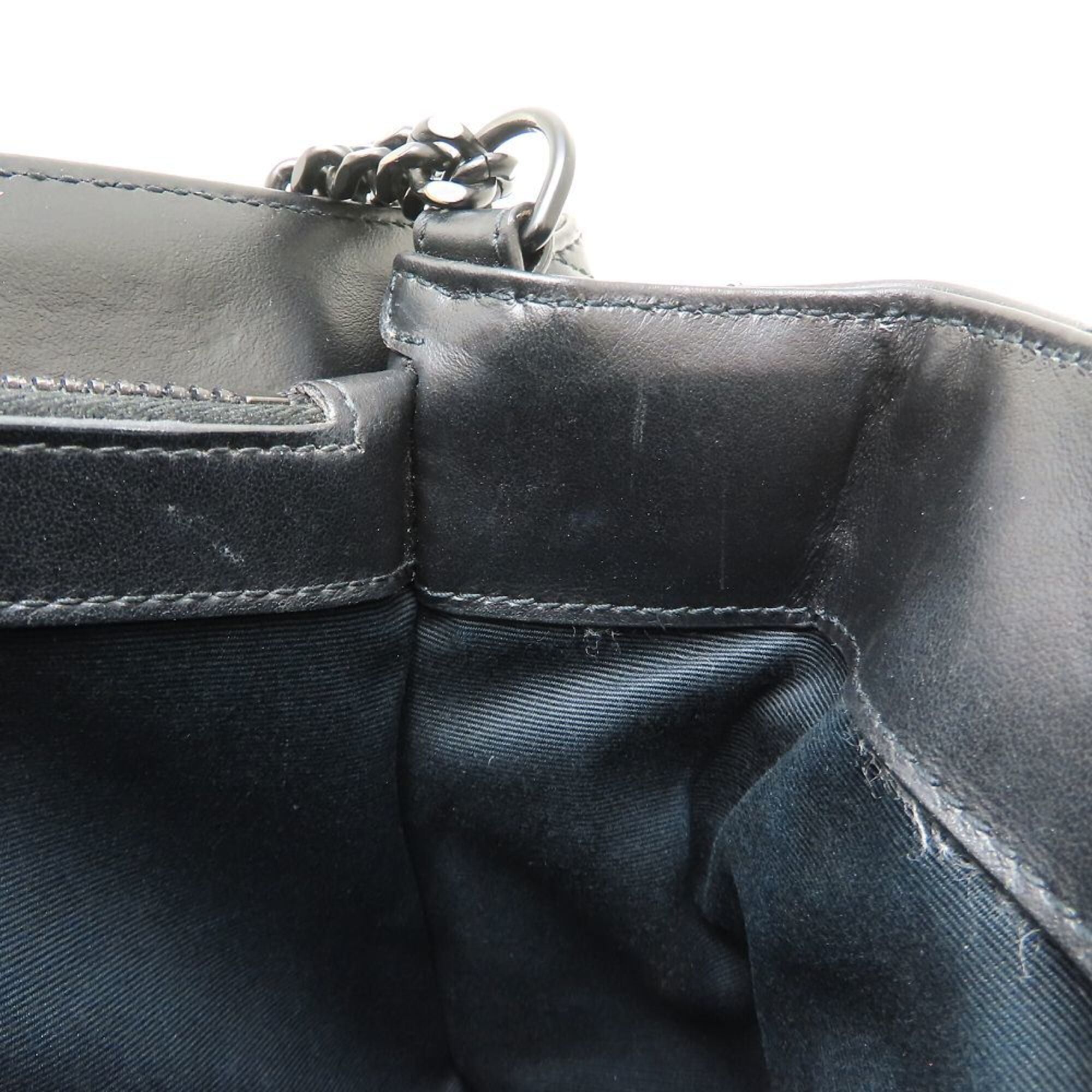 Yves Saint Laurent Black Leather Shoulder Bag (Pre-Owned)