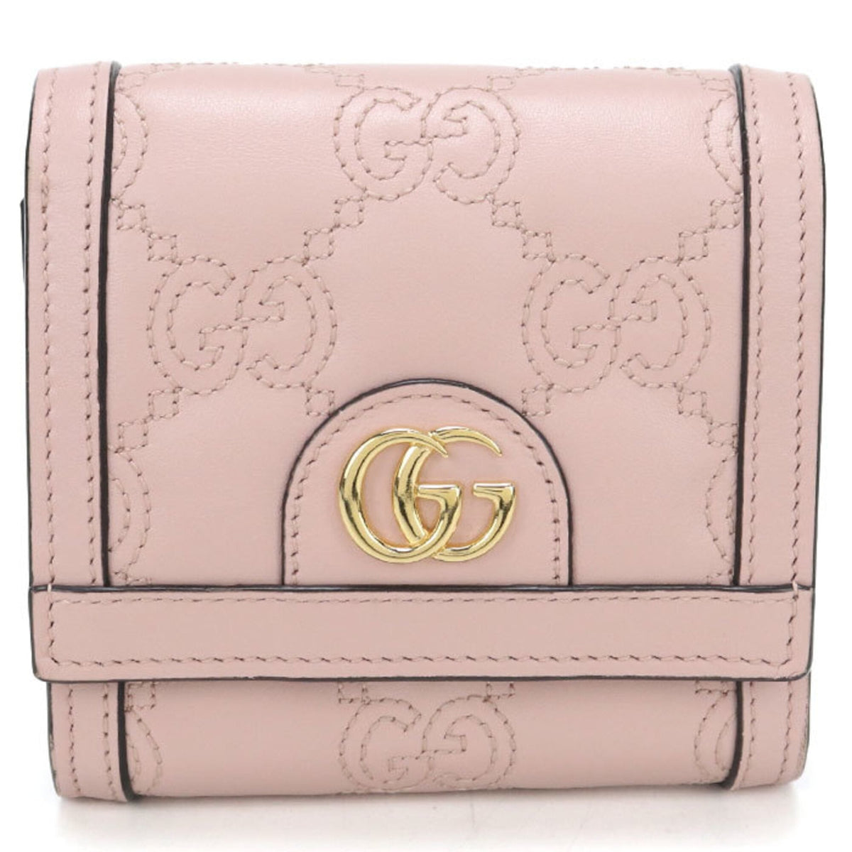 Gucci Pink Leather Wallet (Bi-Fold) (Pre-Owned)