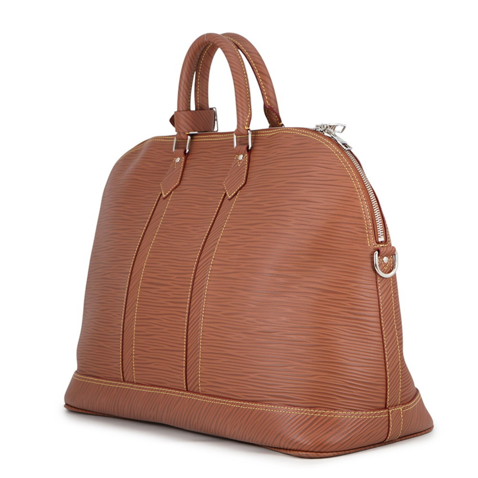 Louis Vuitton Epi Cognac Epi Leather Boston Bag Handbag (Pre-Owned)