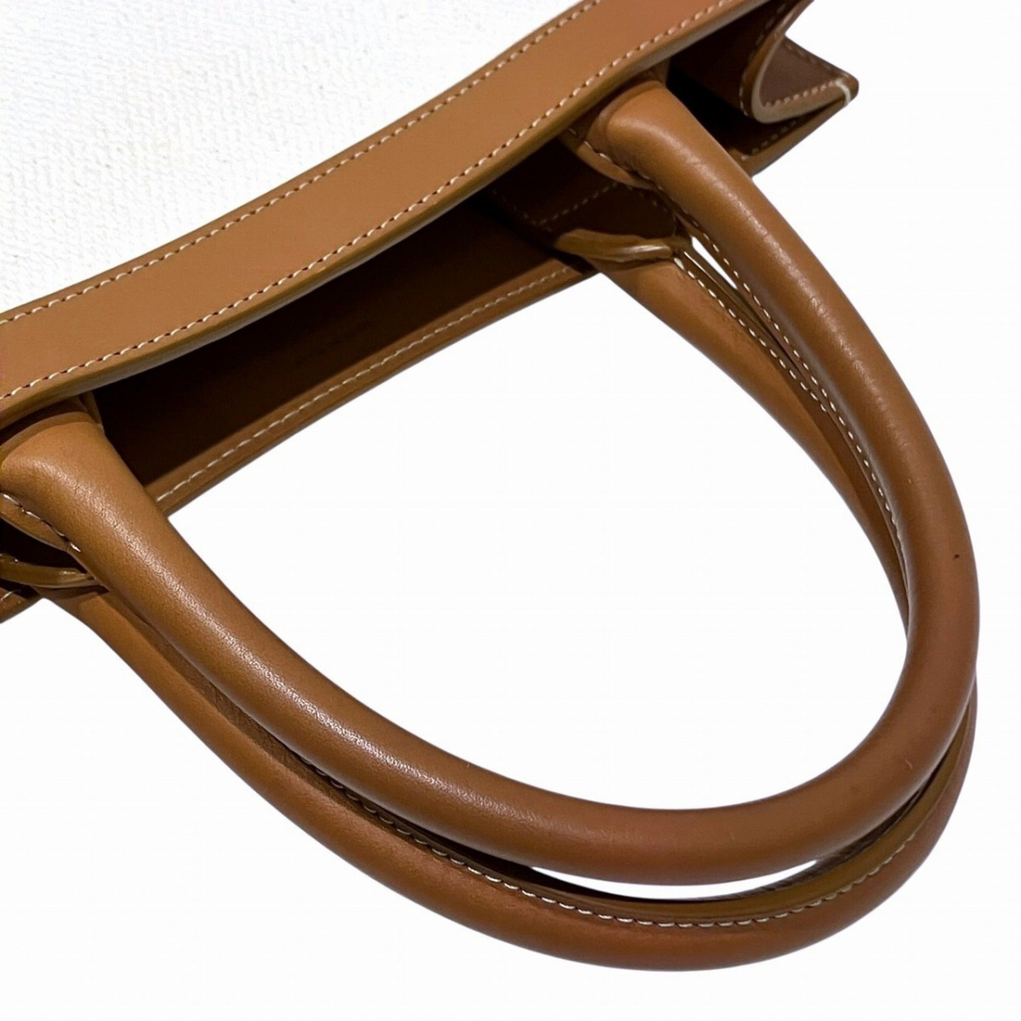 Celine White Canvas Leather Tote Bag (Pre-Owned)