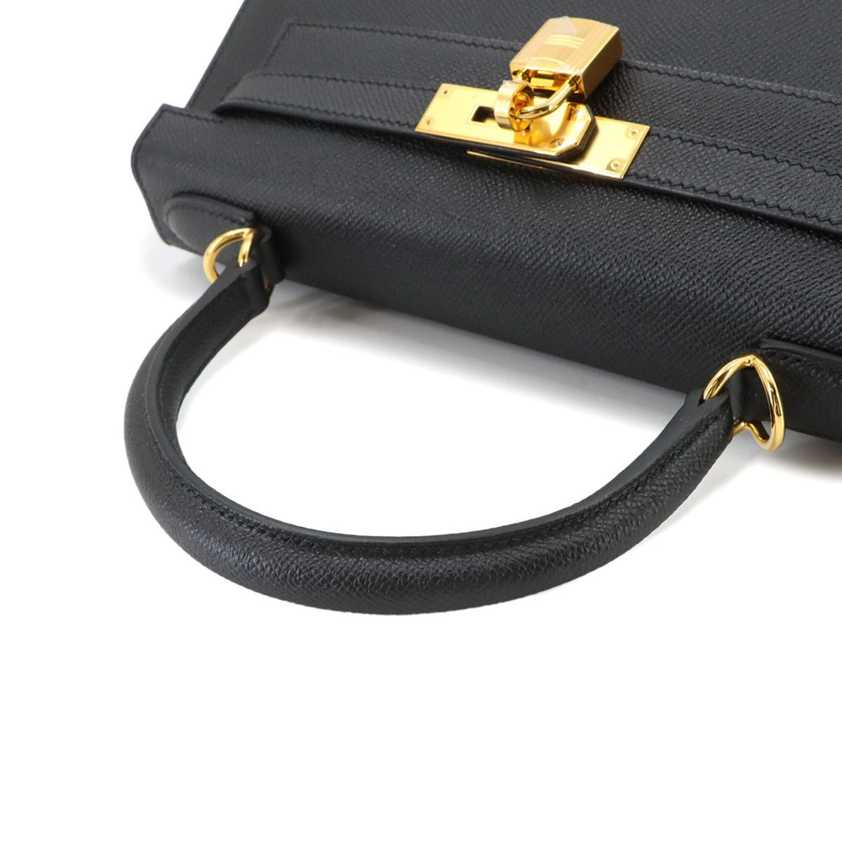 Hermes Black Epsom Leather Handbag (Pre-Owned)