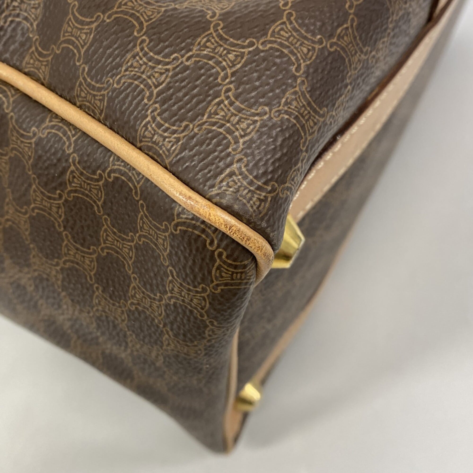 Celine Brown Pvc Handbag (Pre-Owned)