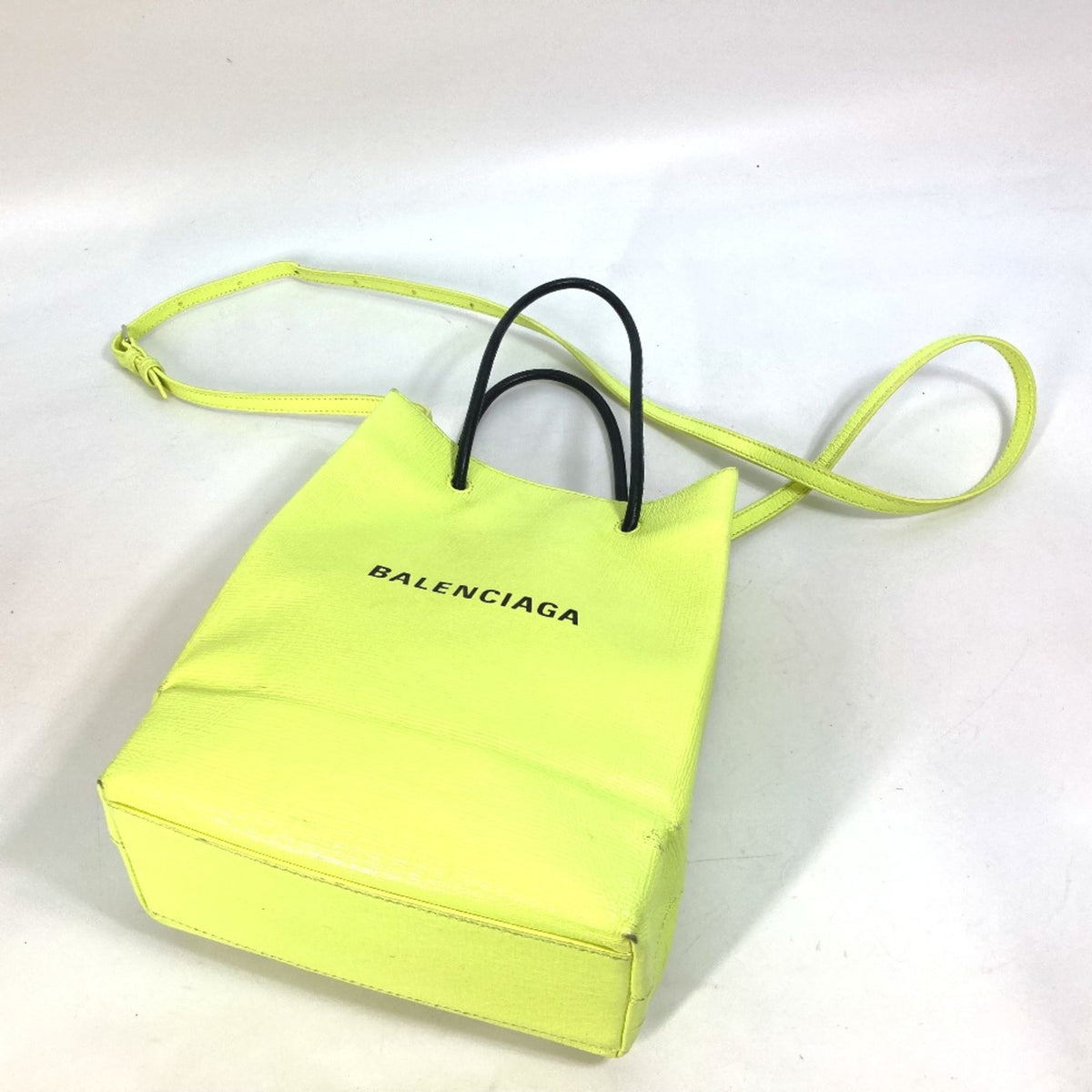 Balenciaga Yellow Leather Tote Bag (Pre-Owned)