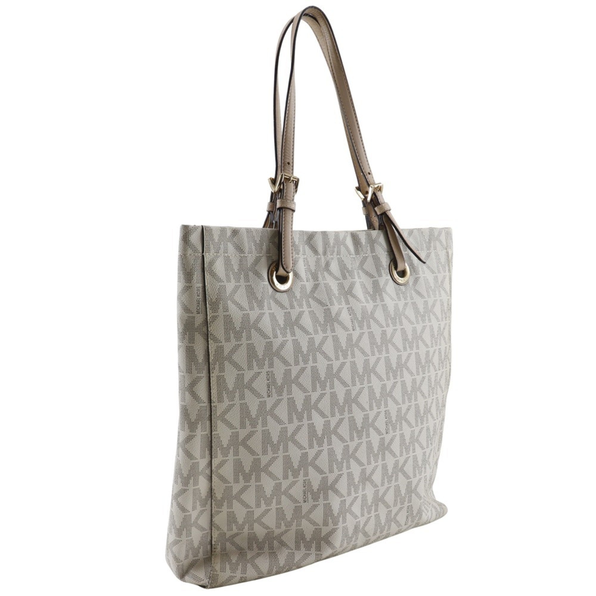 Michael Kors Off-White Pvc Tote Bag (Pre-Owned)