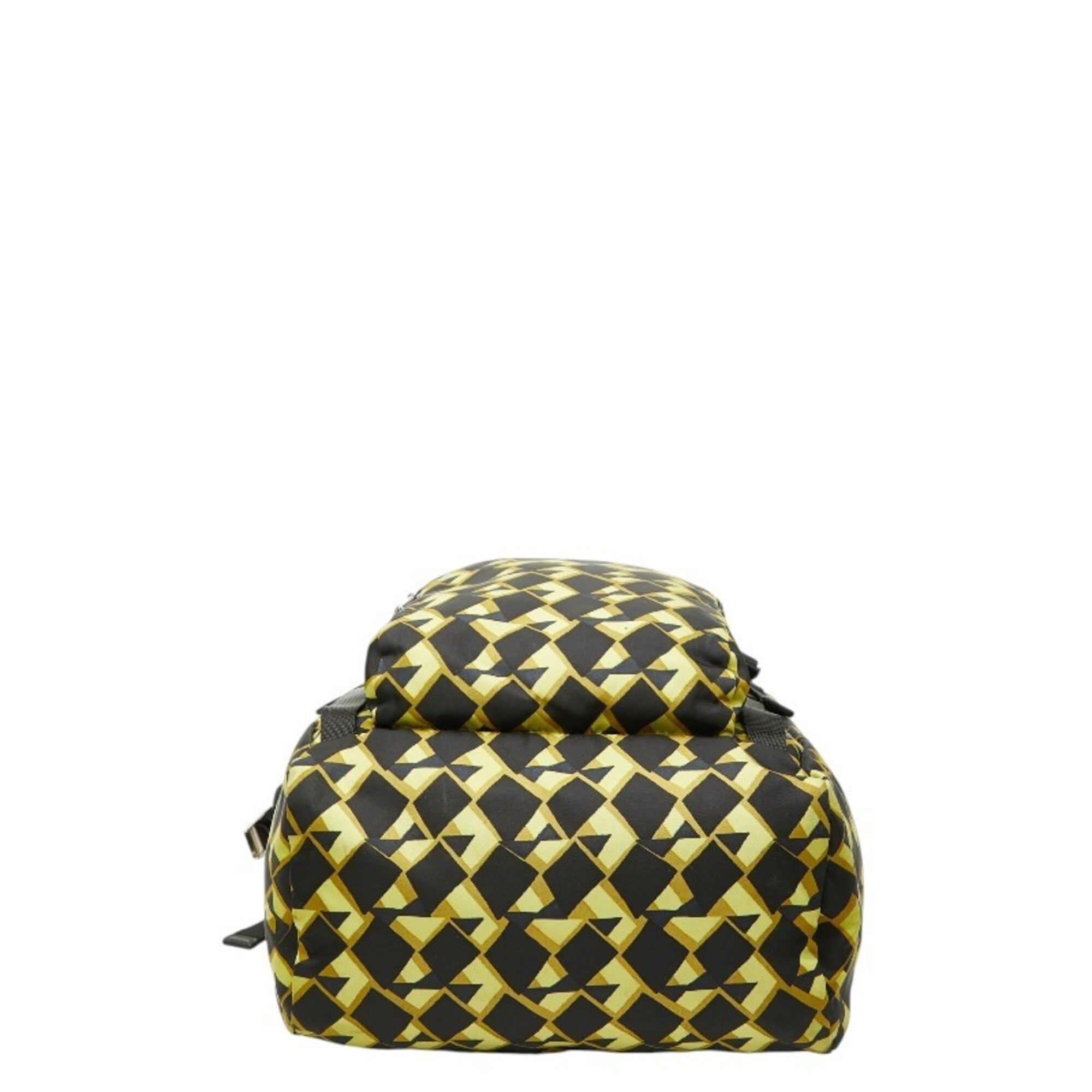 Prada Black Green Yellow Nylon Backpack (Pre-Owned)