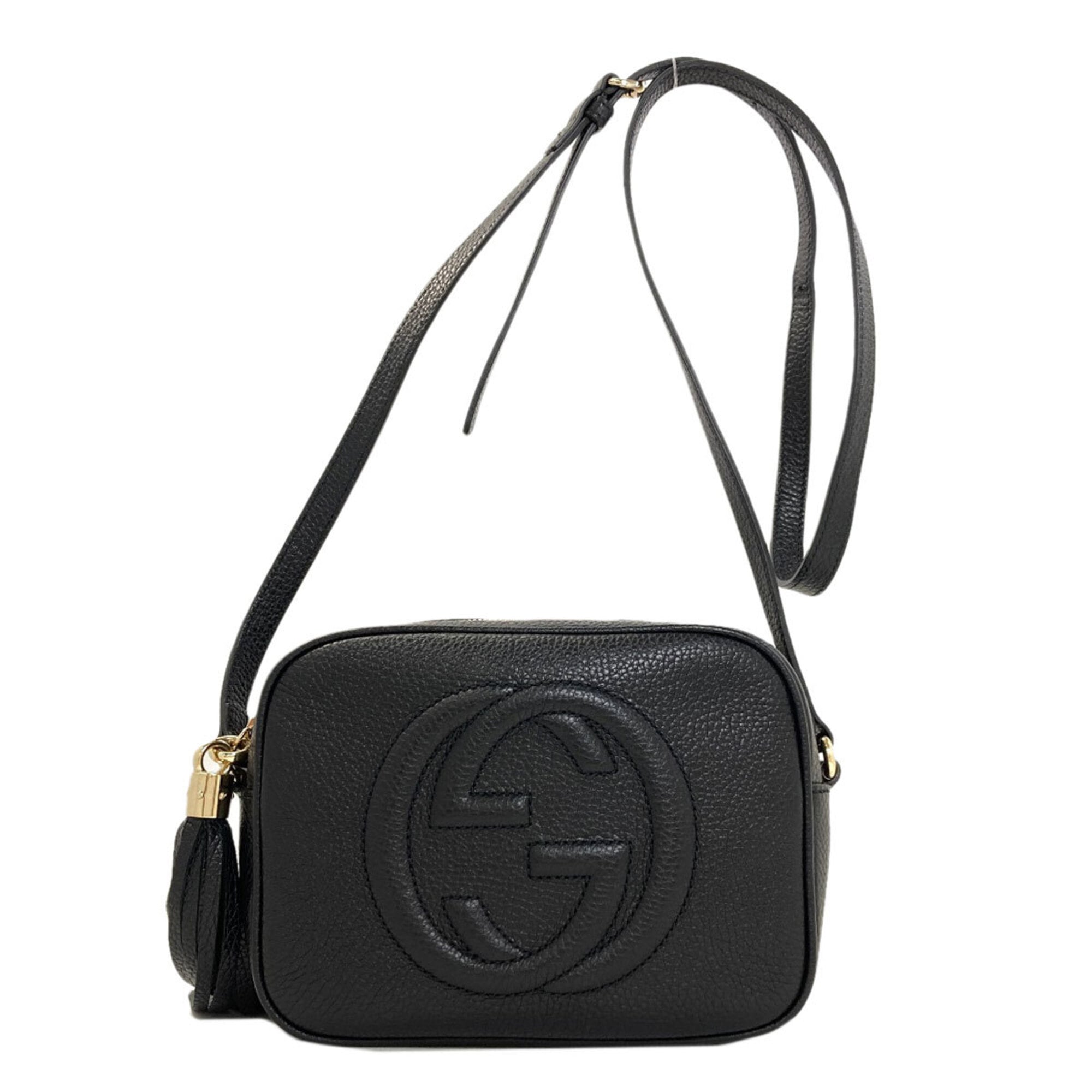 Gucci Black Leather Shoulder Bag (Pre-Owned)
