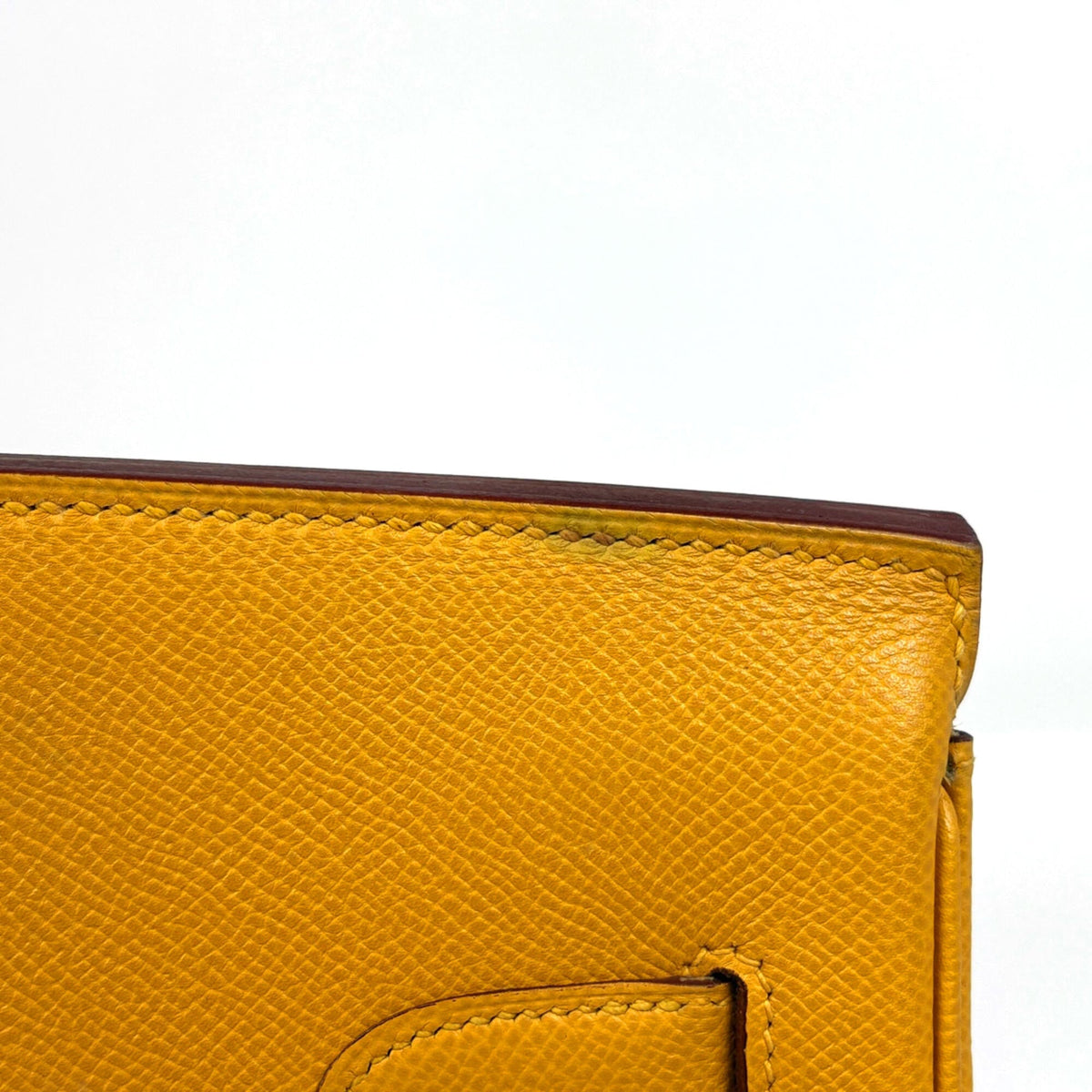 Hermes Birkin Yellow Courchevel Leather Handbag (Pre-Owned)