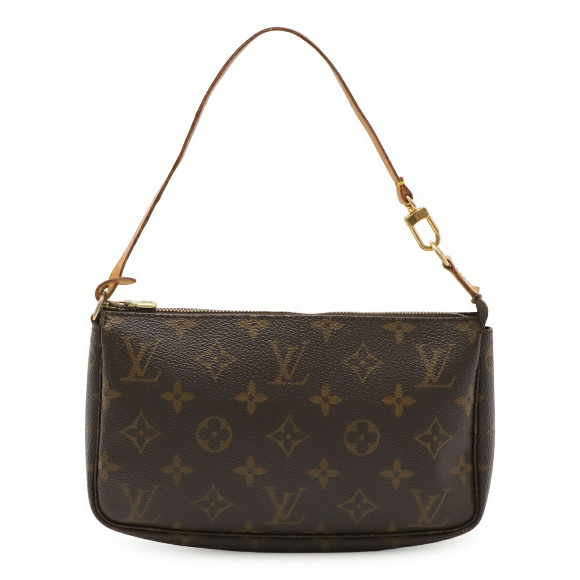 Louis Vuitton Brown Monogram Canvas Pvc Coated Canvas Handbag Pochette Pouch (Pre-Owned)