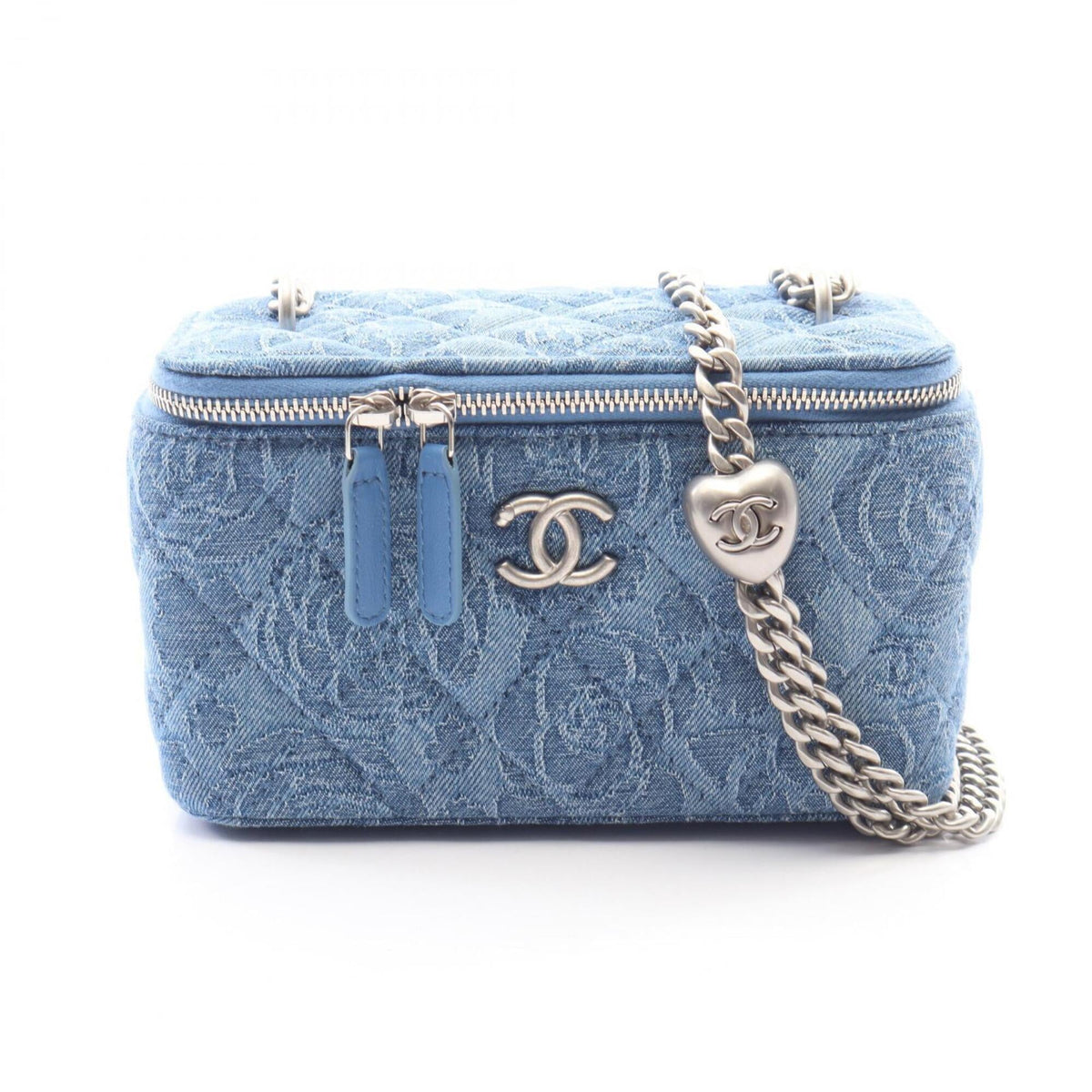 Chanel Blue Denim Handbag Shoulder Bag (Pre-Owned)