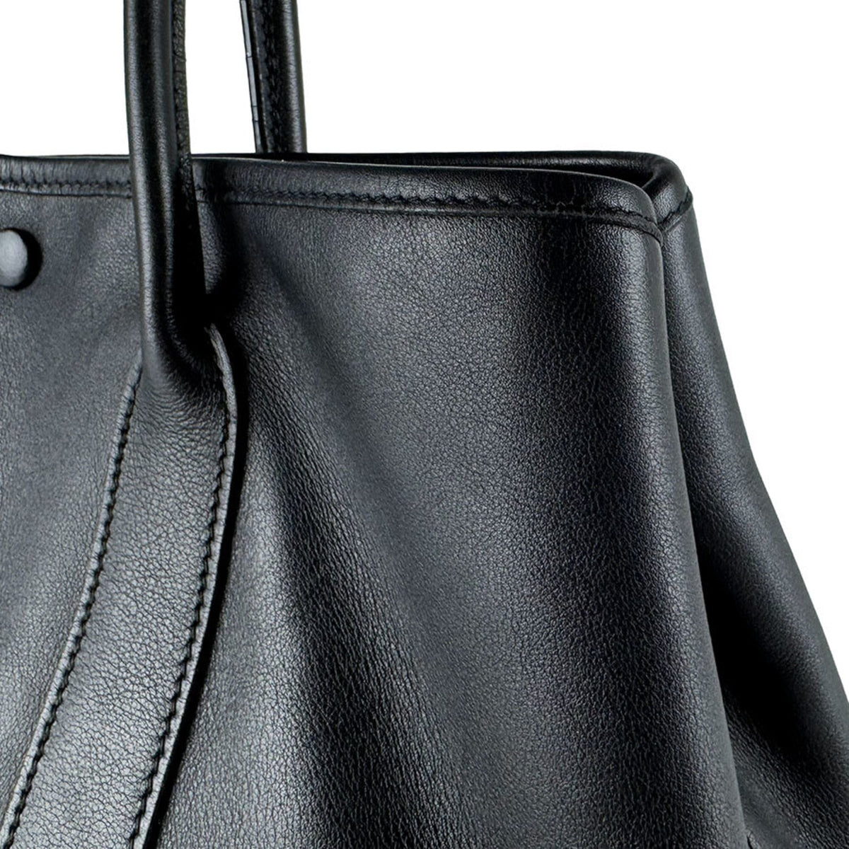 Hermes Black Swift Leather Handbag (Pre-Owned)