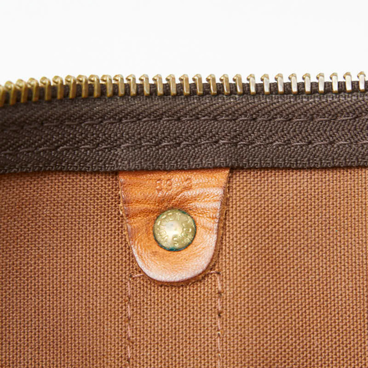Louis Vuitton Brown Pvc Leather Boston Bag Shoulder Bag (Pre-Owned)
