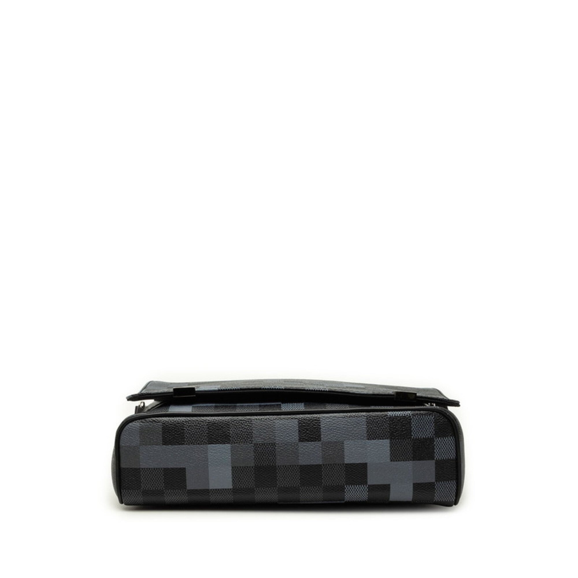 Louis Vuitton Damier Graphite Black Gray Pvc Leather Shoulder Bag (Pre-Owned)