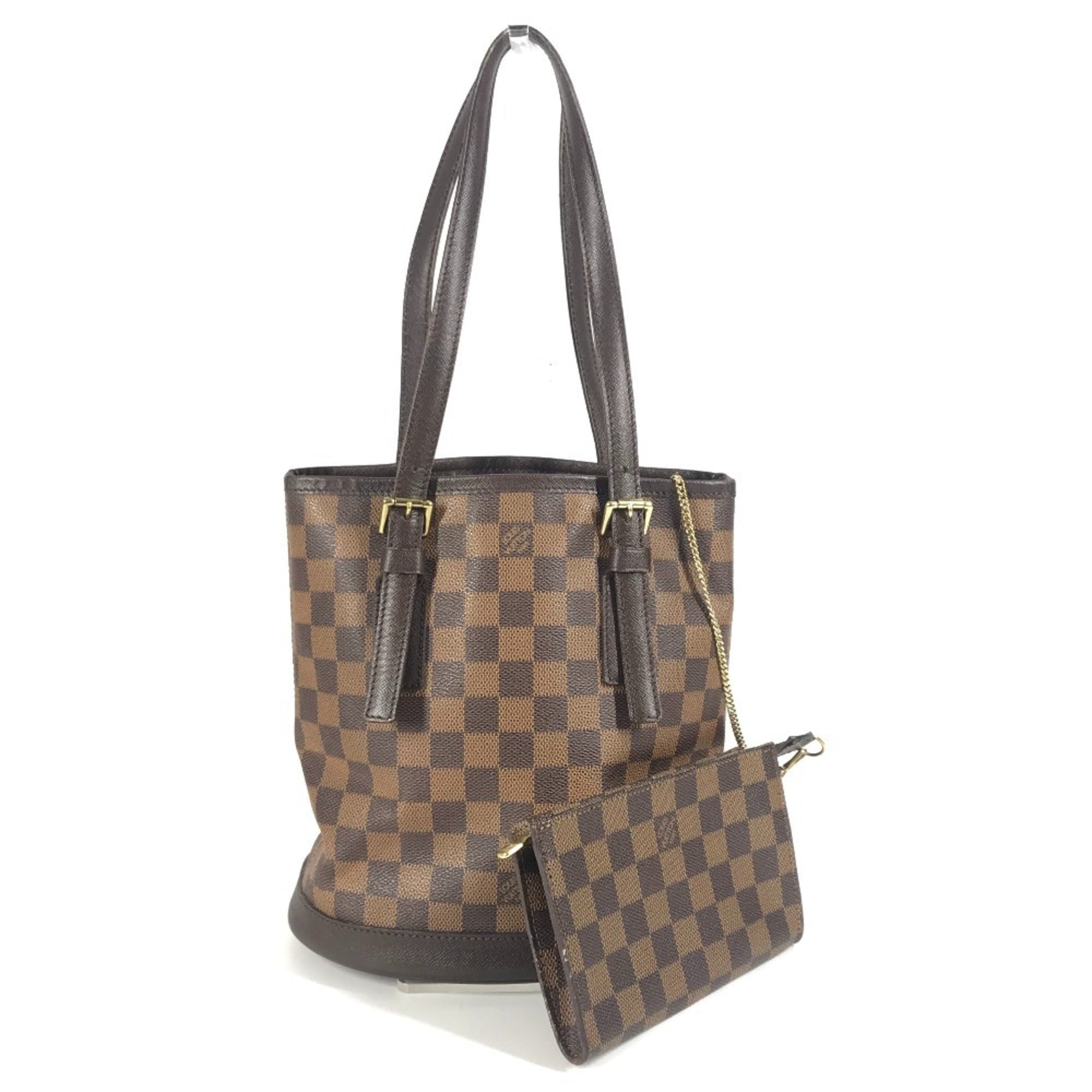 Louis Vuitton Brown Damier Canvas Shoulder Bag Tote Bag (Pre-Owned)