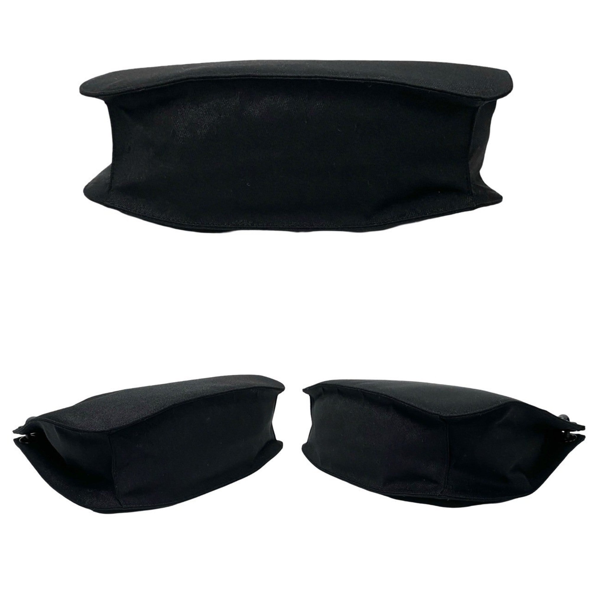 Prada Black Canvas Plastic Shoulder Bag (Pre-Owned)