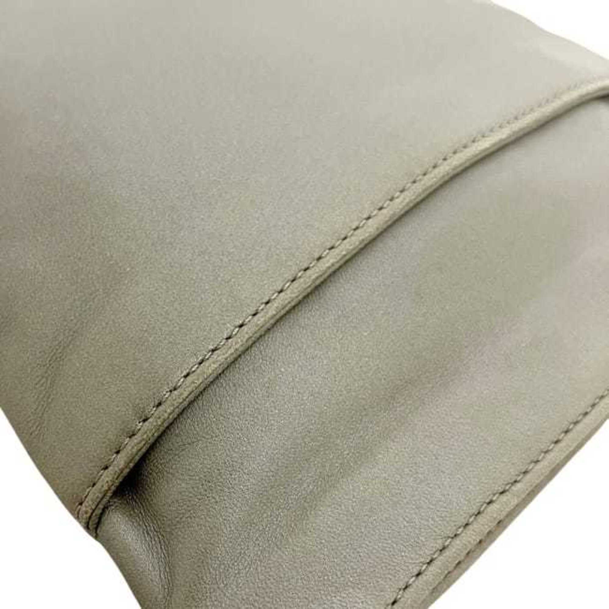 Loewe Metallic Silver Nappa Leather Pochette Shoulder Bag (Pre-Owned)