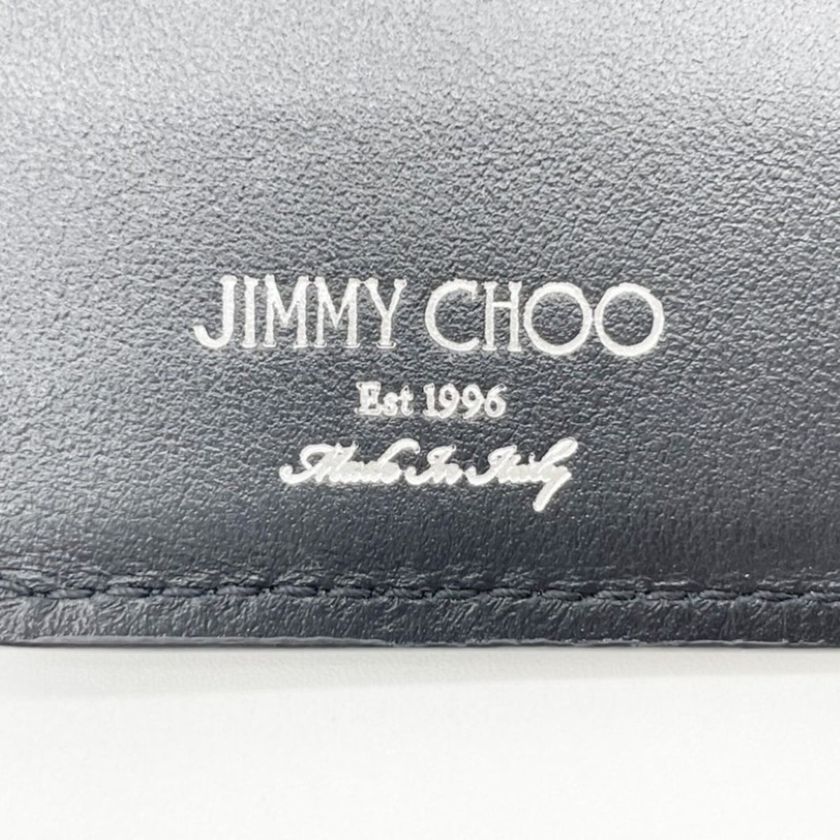 Jimmy Choo Black Leather Long Wallet (Bi-Fold) (Pre-Owned)