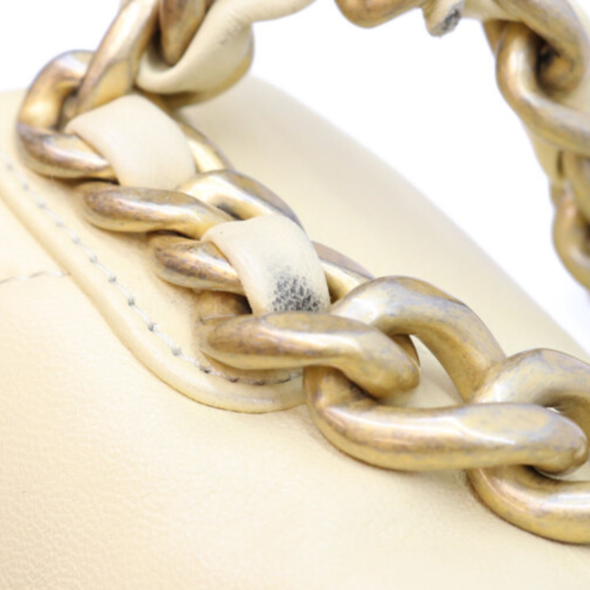 Chanel Yellow Leather Shoulder Bag (Pre-Owned)