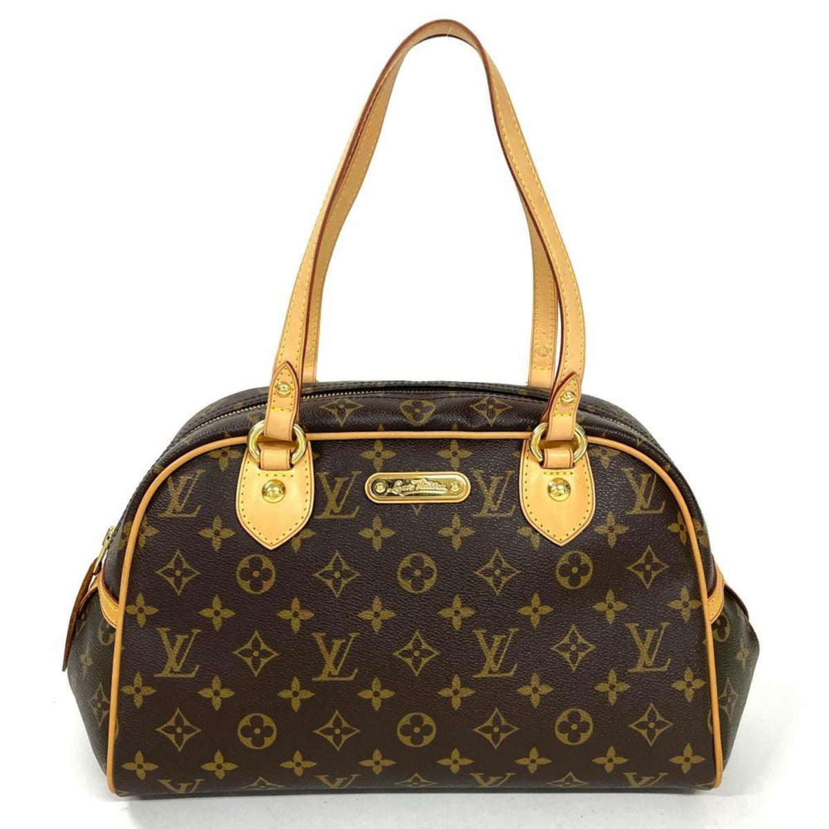 Louis Vuitton Brown Monogram Canvas Shoulder Bag (Pre-Owned)