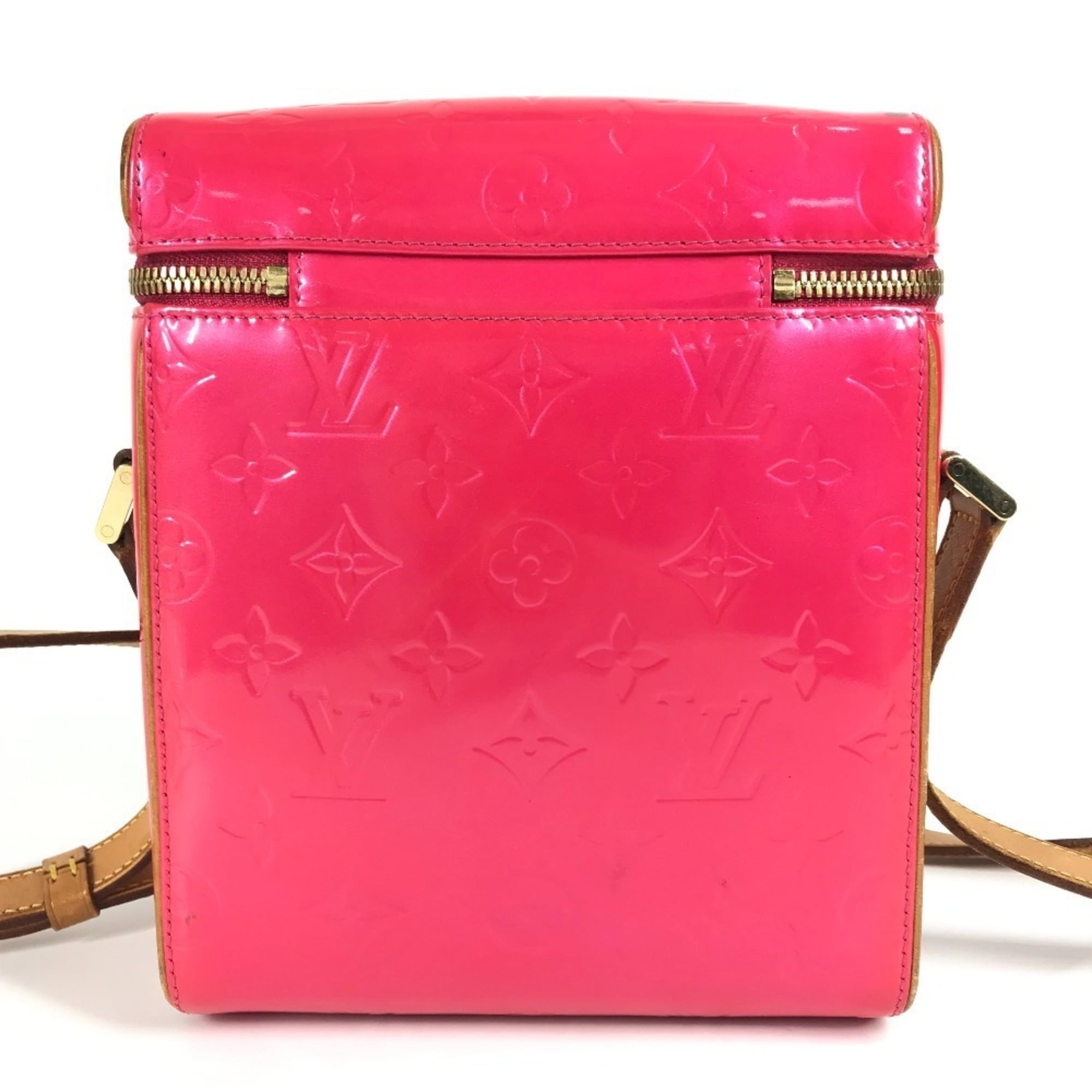 Louis Vuitton Fuchsia Pink Pink Monogram Vernis Pochette Shoulder Bag (Pre-Owned)