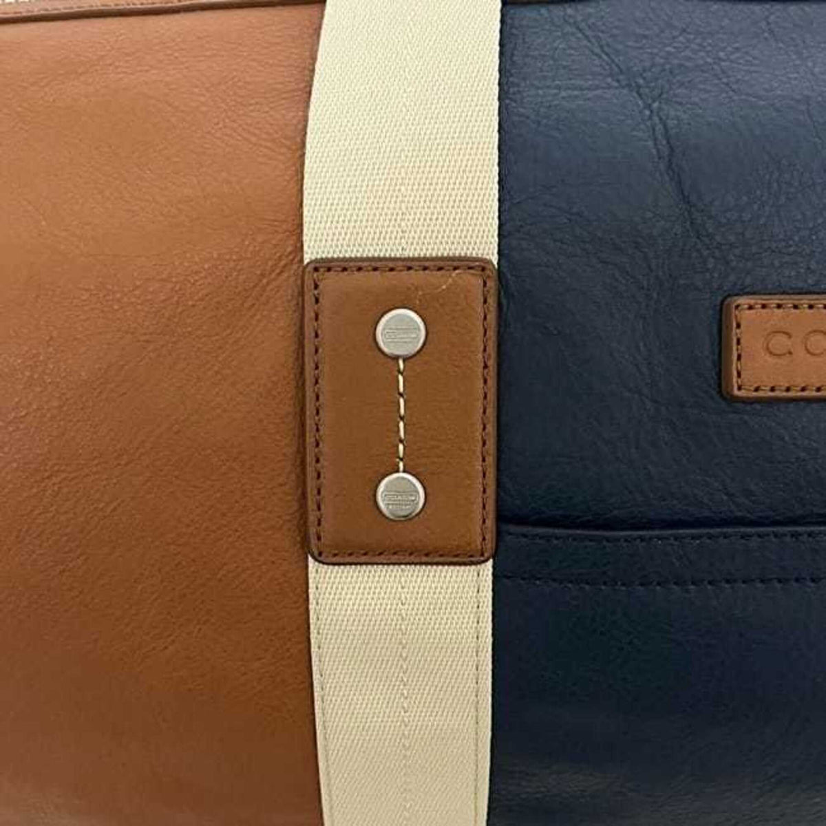 Coach Brown Leather Boston Bag (Pre-Owned)