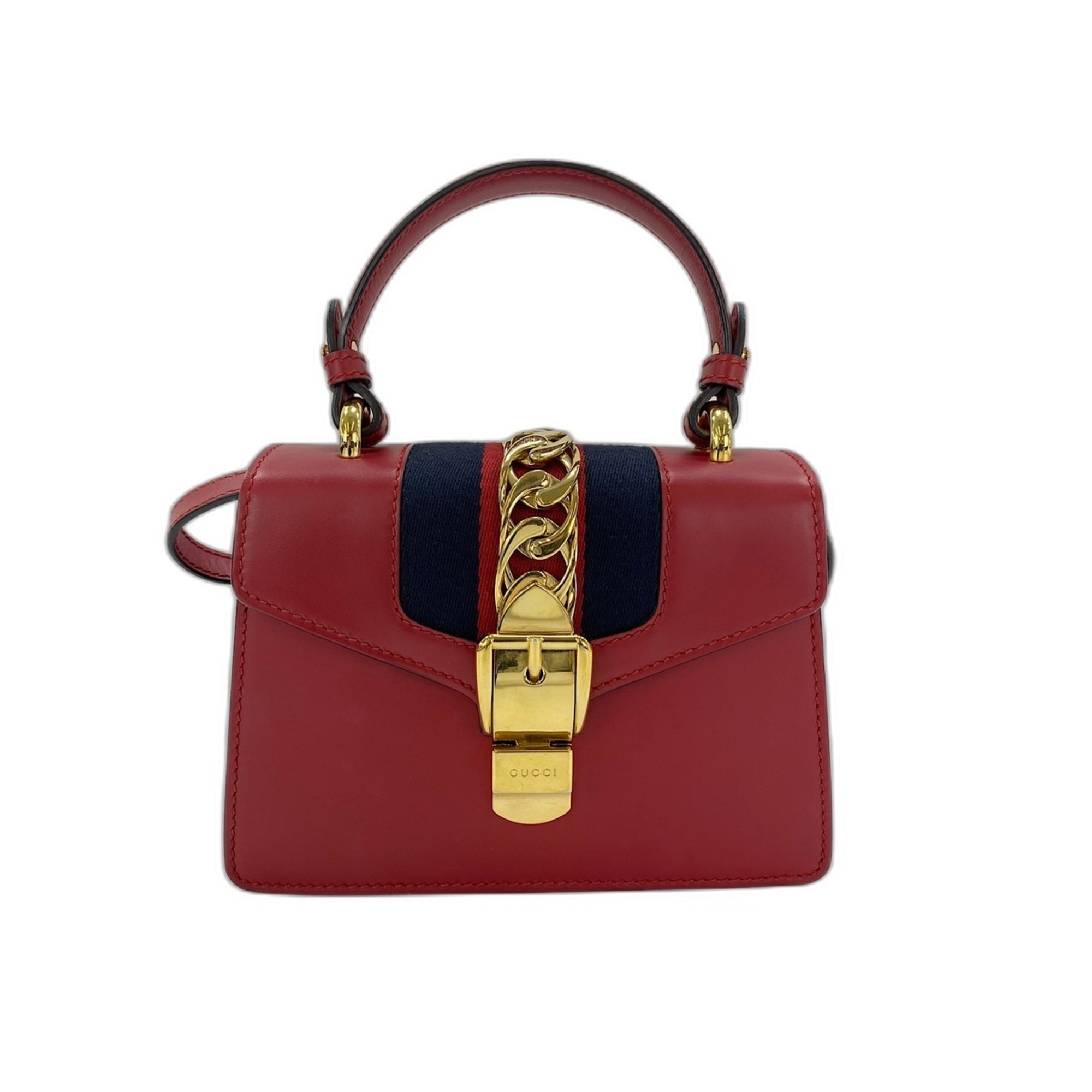 Gucci Red Color Handbag (Pre-Owned)