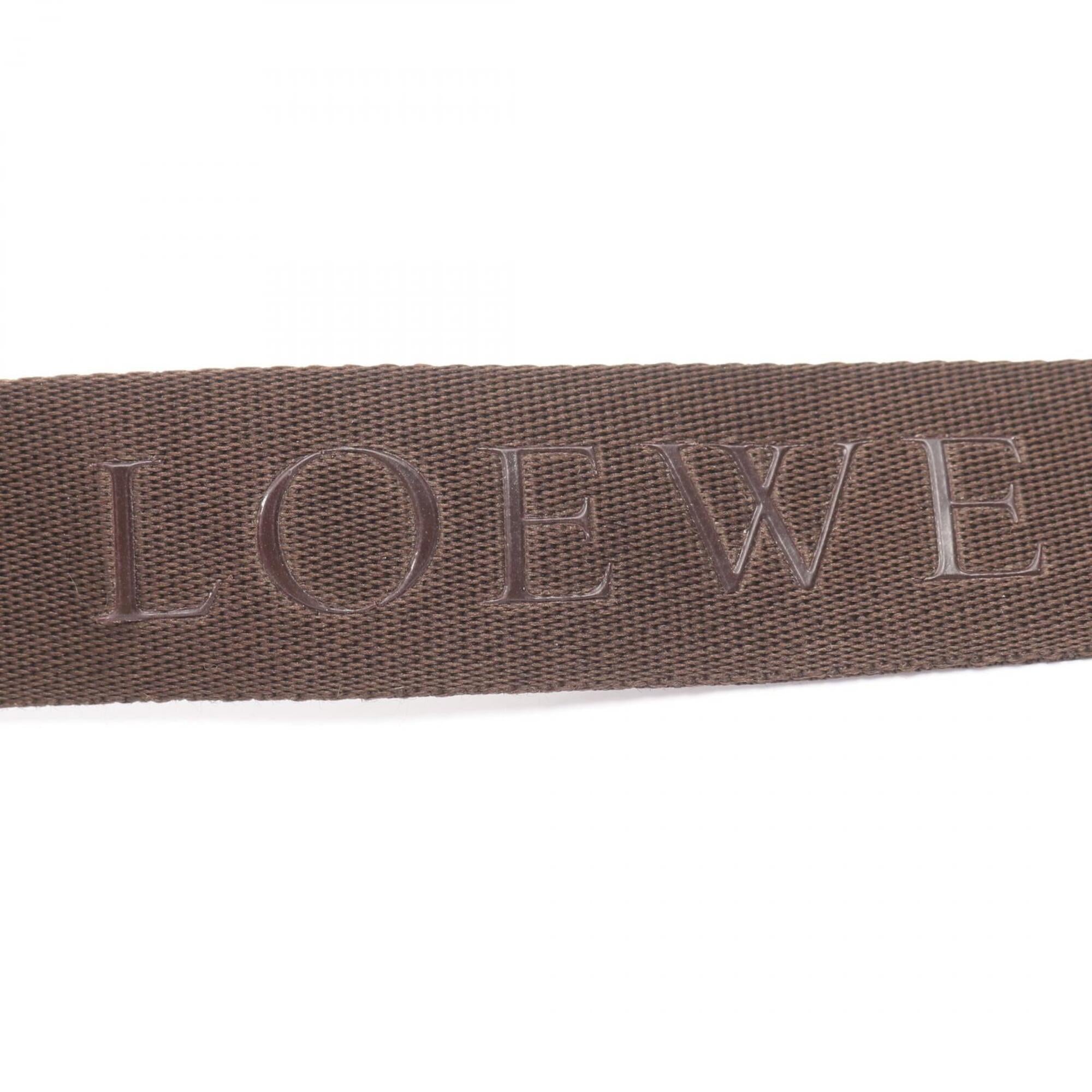 Loewe Brown Coated Canvas Pvc Leather Handbag Shoulder Bag (Pre-Owned)
