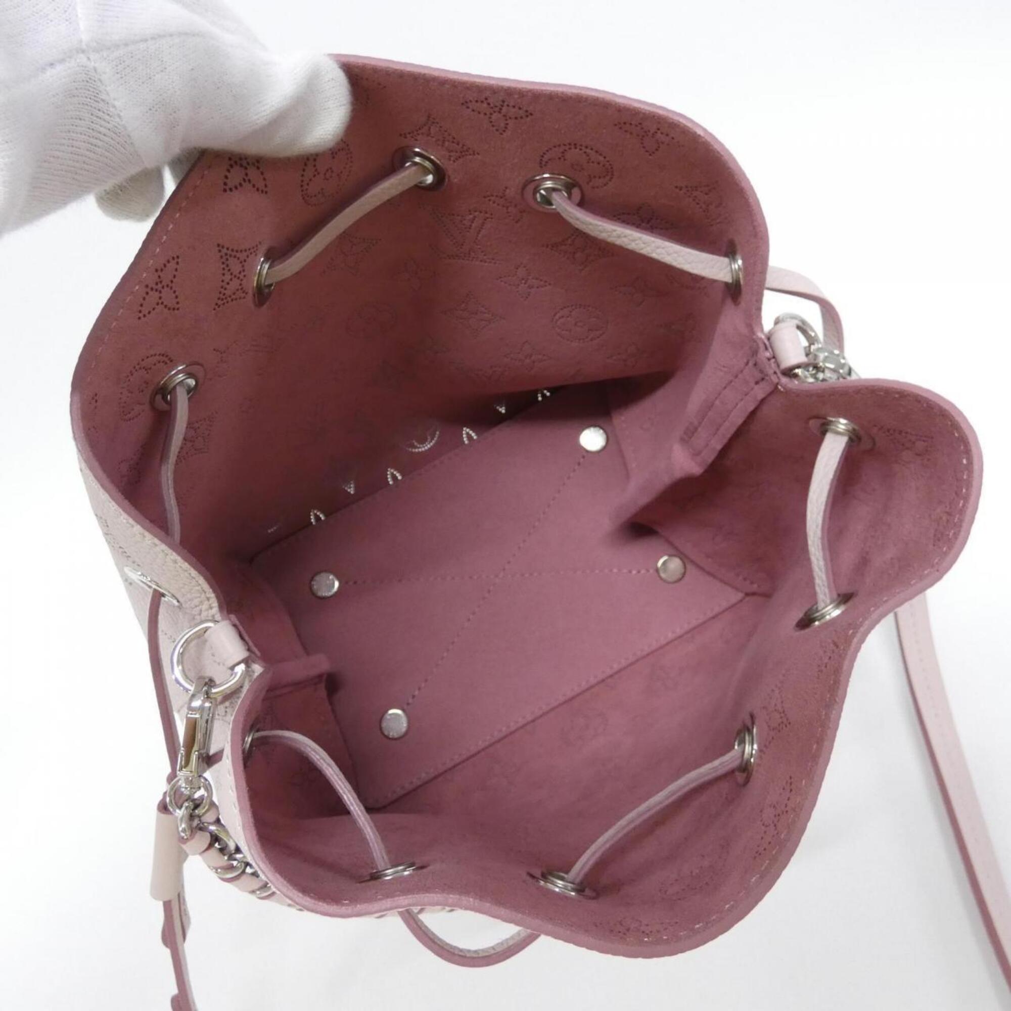 Louis Vuitton Mahina Lilac Leather Shoulder Bag (Pre-Owned)