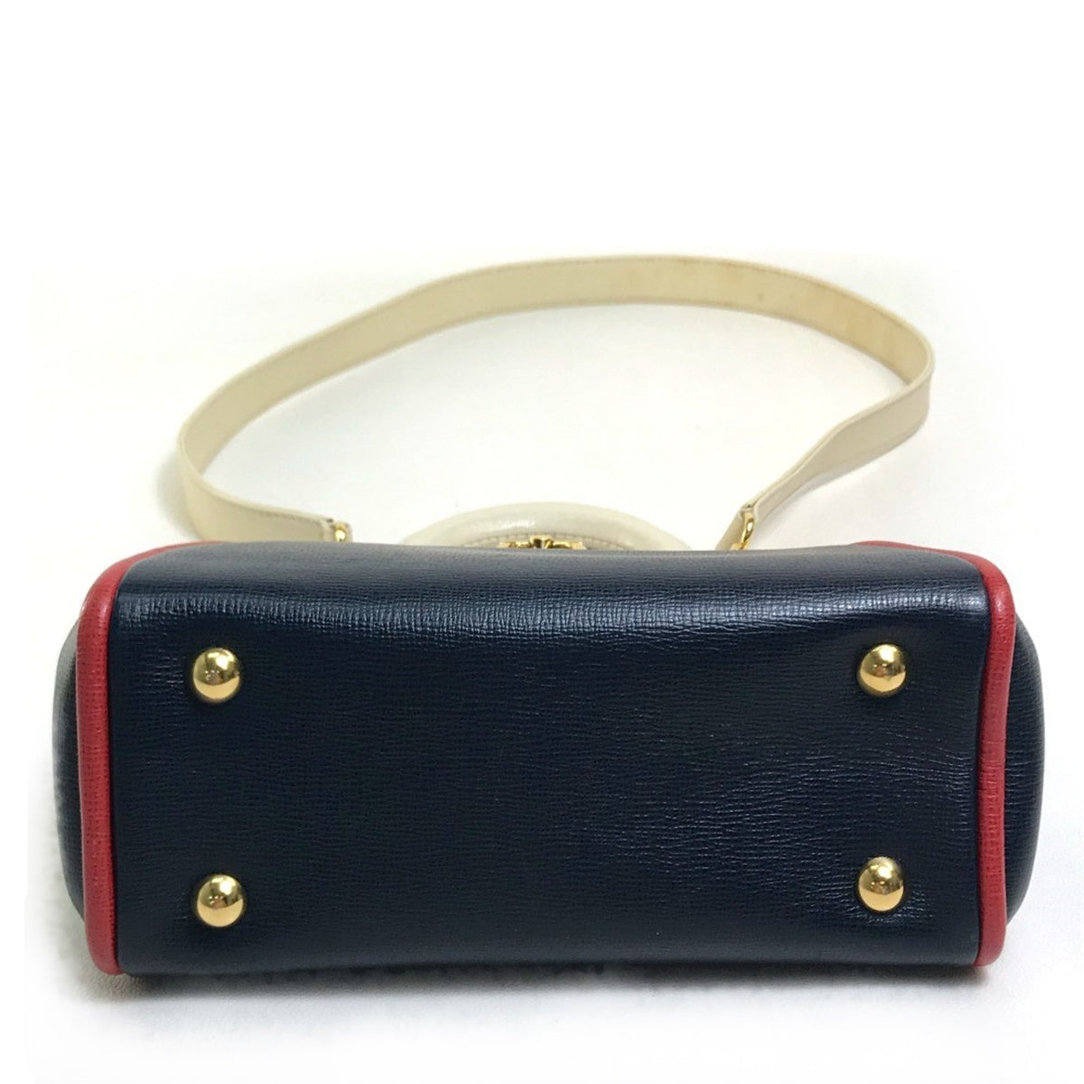 Christian Dior Navy Leather Handbag (Pre-Owned)