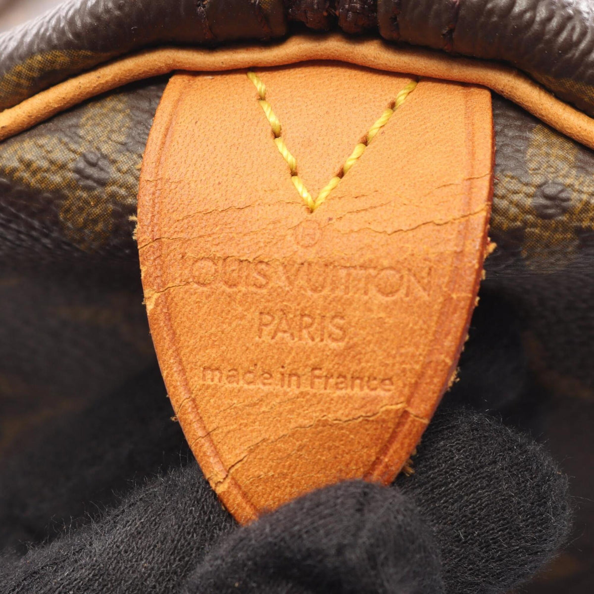 Louis Vuitton Brown Monogram Leather Handbag (Pre-Owned)