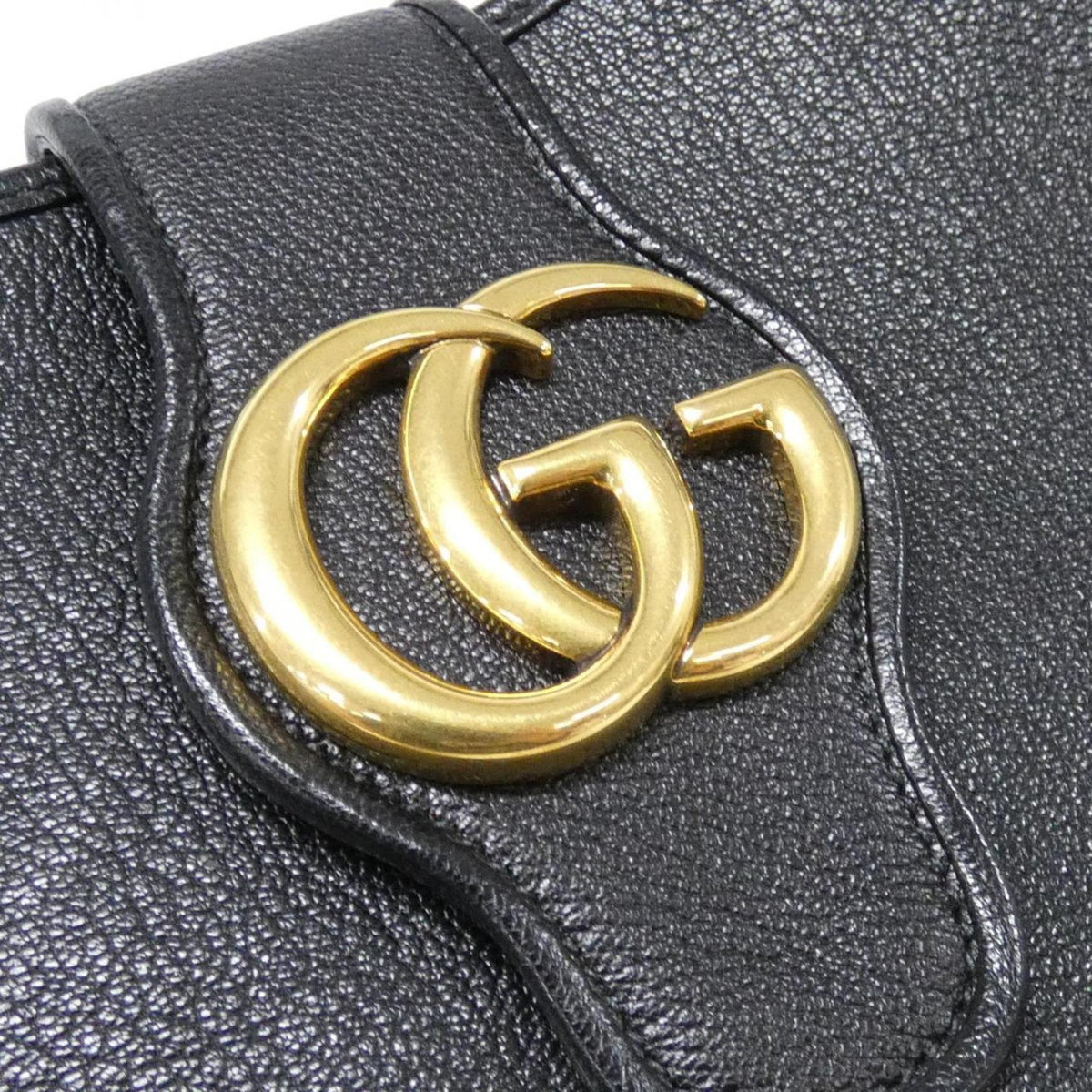 Gucci Black Leather Shoulder Bag (Pre-Owned)
