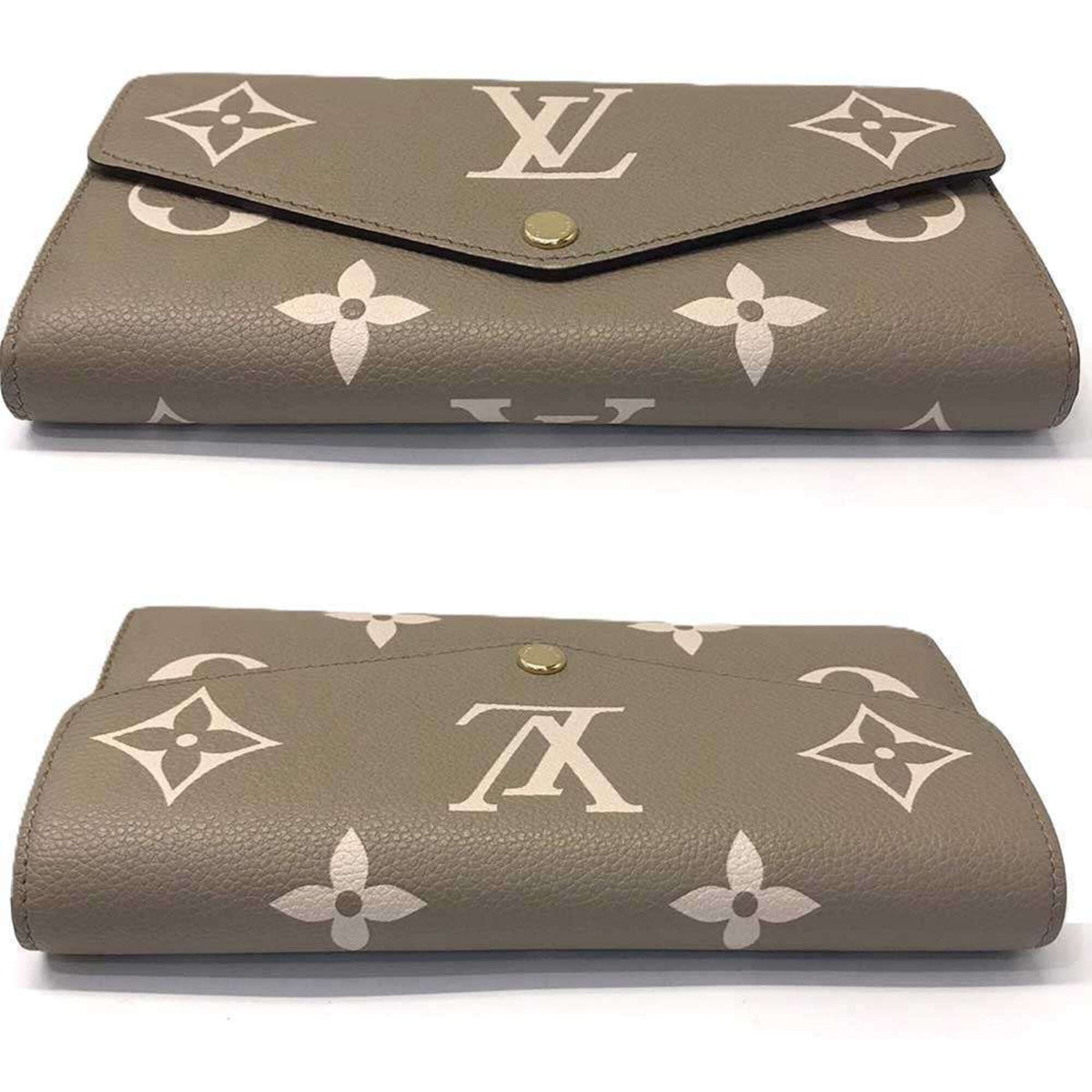 Louis Vuitton Monogram Empreinte Tourterelle Monogram Empreinte Long Wallet (Bi-Fold) (Pre-Owned)