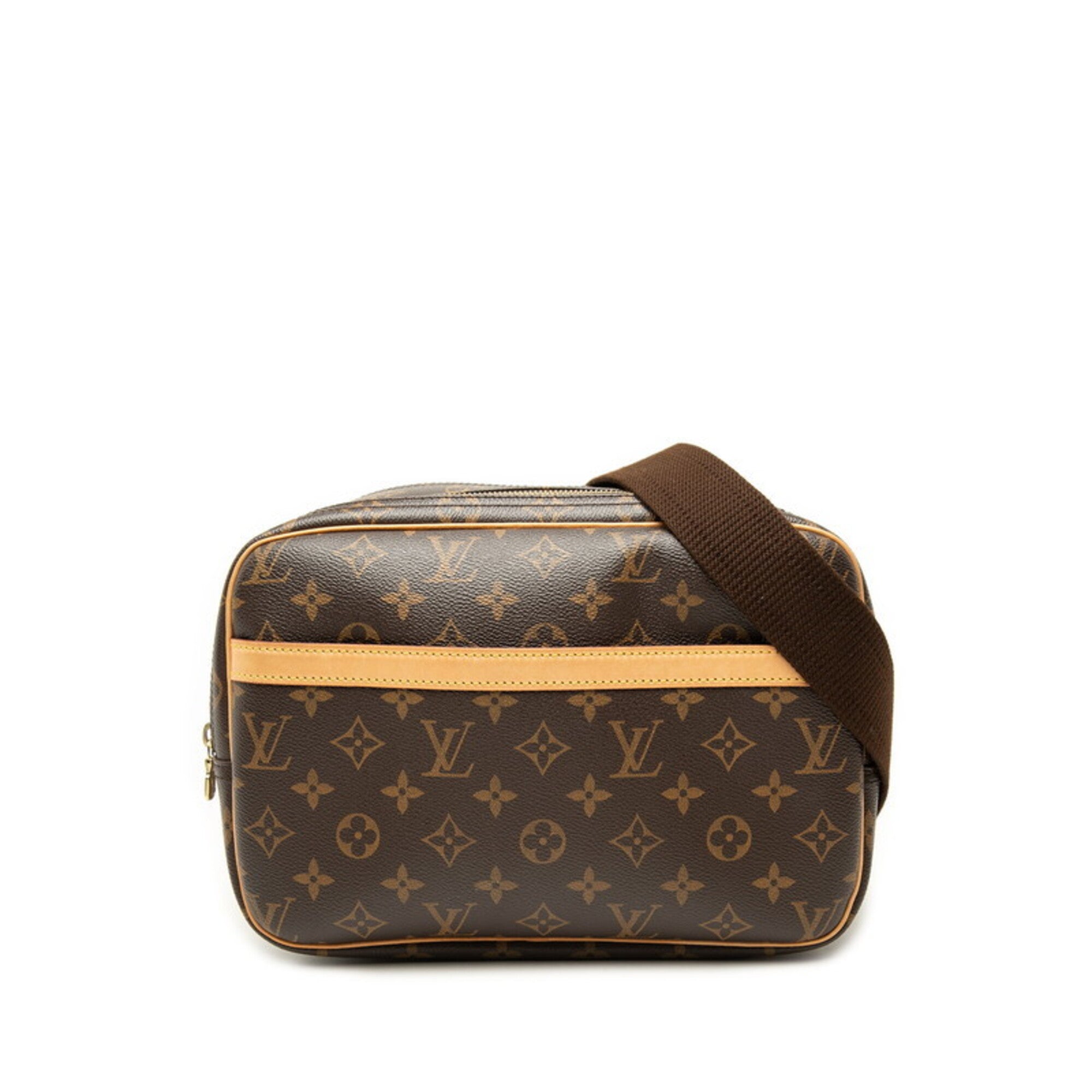 Louis Vuitton Brown Pvc Leather Shoulder Bag (Pre-Owned)